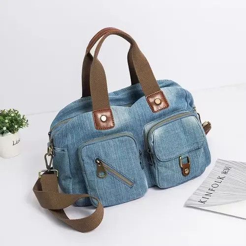 Other Casual Tote Bag Light Blue Denim Size ONE SIZE - 2 Thumbnail