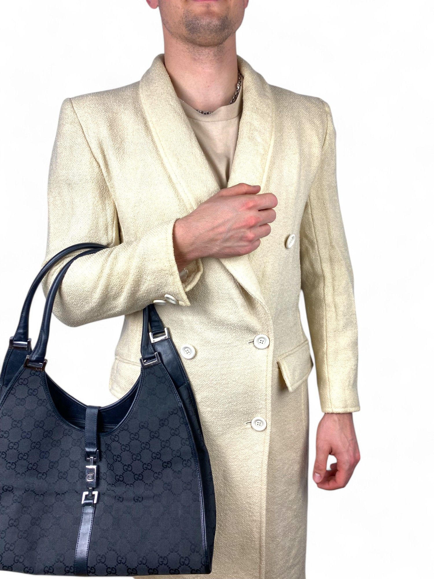 Designer × Valentino valentino womens coat boutique 90s archive cream wool Size S / US 4 / IT 40 - 1 Thumbnail