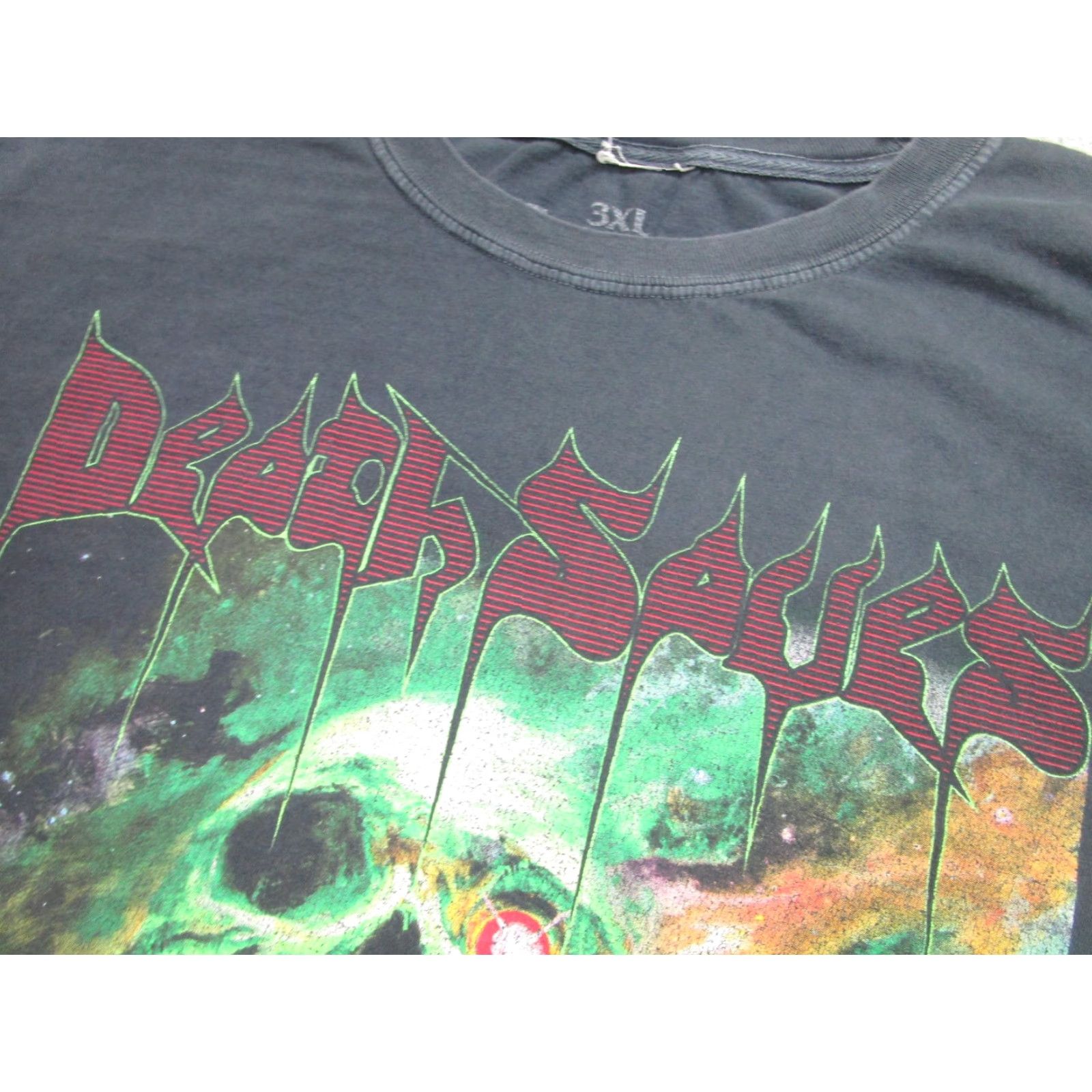 Vintage Death Saves Shirt Mens 3XL Black Necronomicus Skull Graphic Horror Fantasy Tee Size US XXL / EU 58 / 5 - 3 Thumbnail