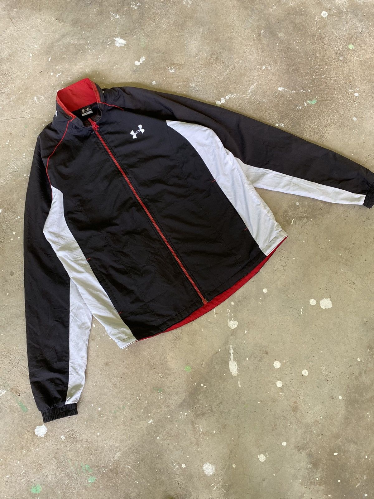 Under Armour Under Armour Zip Track Jacket Black Red Size US M / EU 48-50 / 2 - 1 Thumbnail