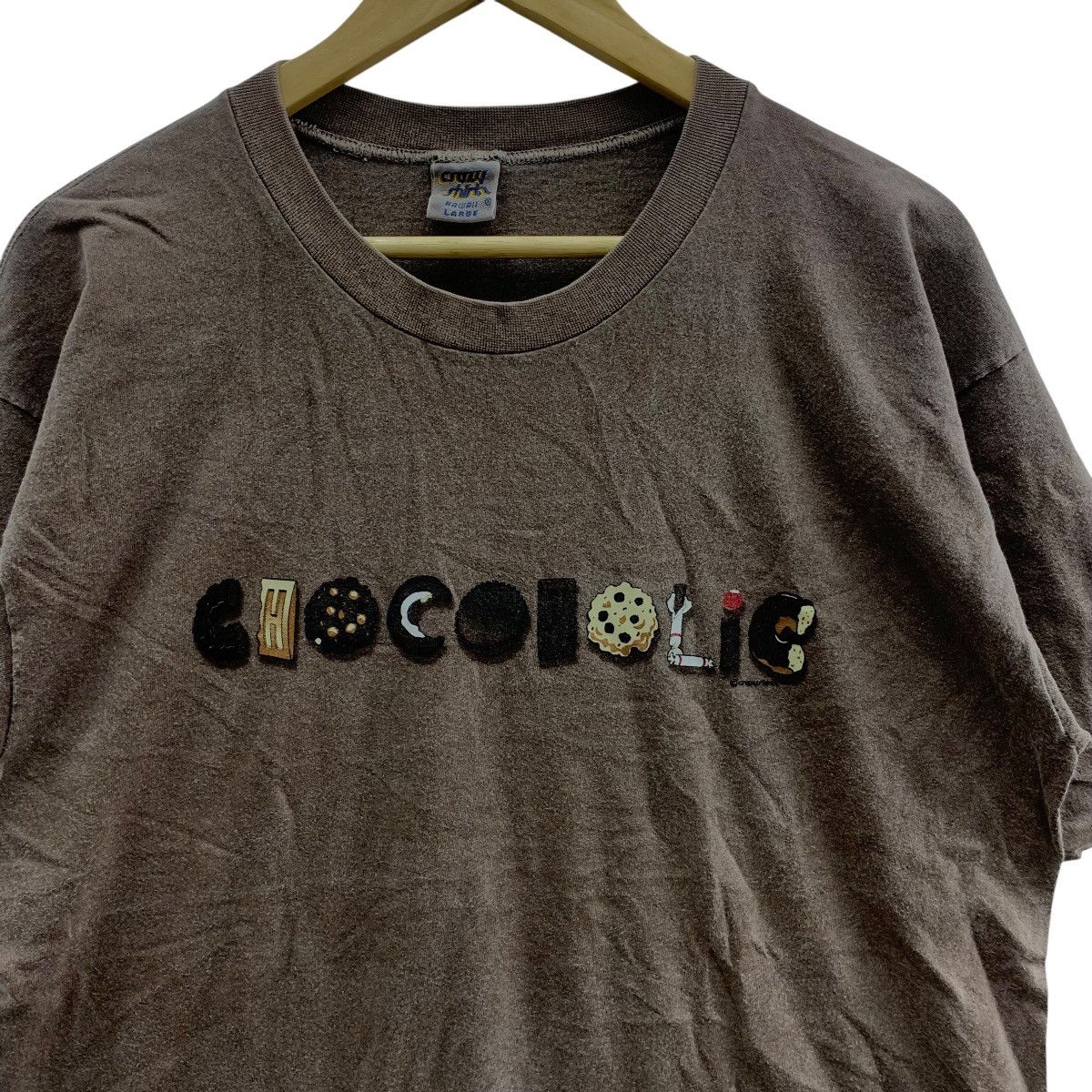 Vintage Vintage CRAZY SHIRT HAWAII Chocoholic Spell Out Tee Shirt Size US L / EU 52-54 / 3 - 6 Thumbnail
