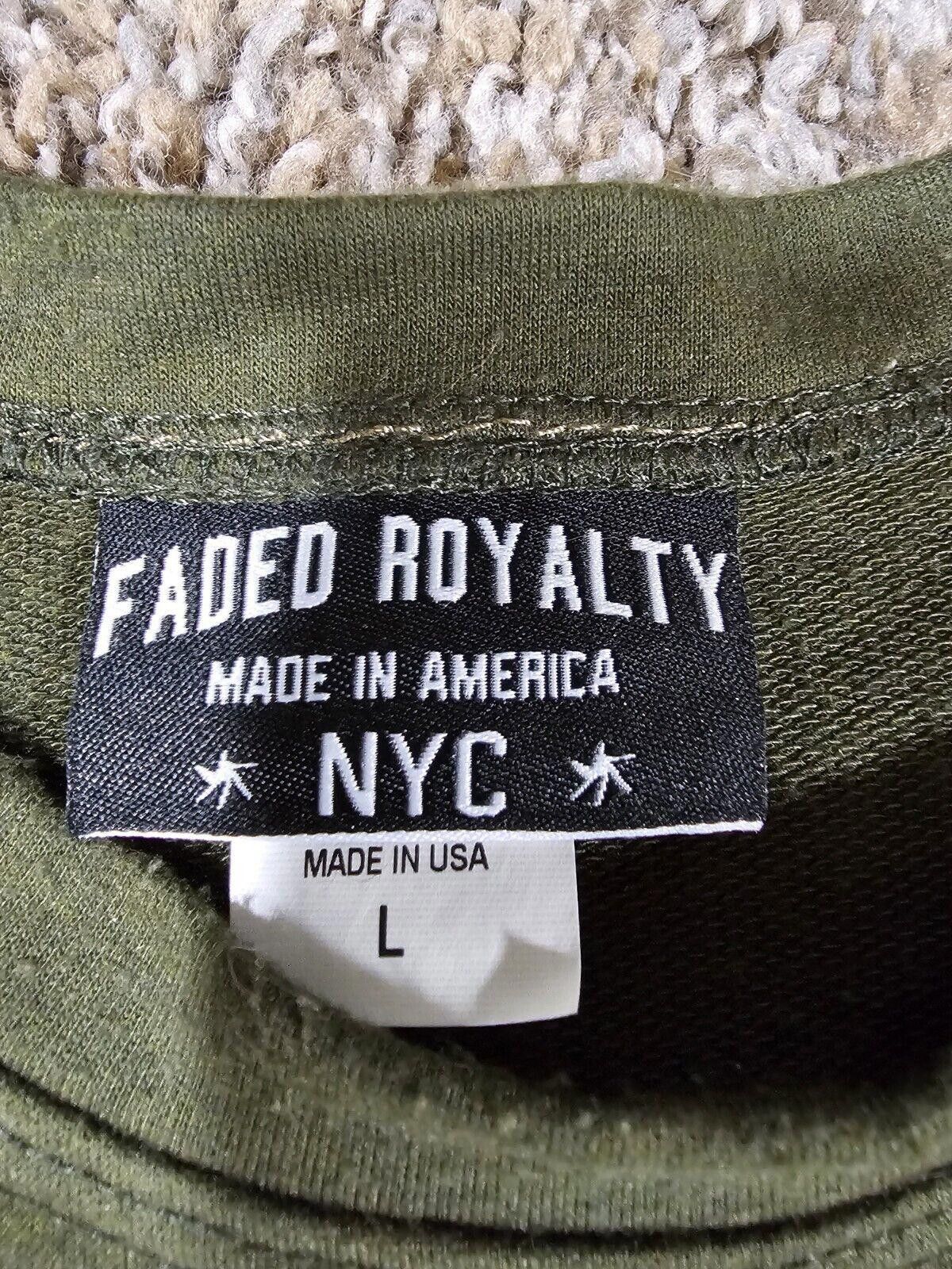 Designer faded royalty nyc made in AMERICA Green L TEE HIGH QUALITY Size US L / EU 52-54 / 3 - 2 Thumbnail