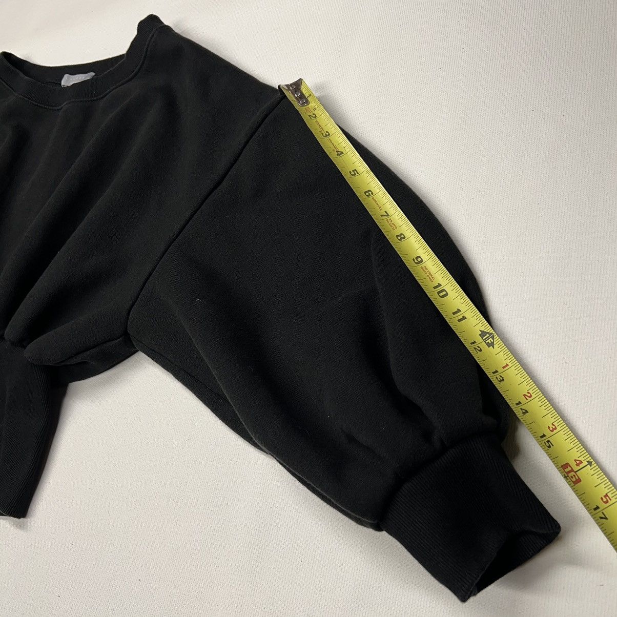 Other Laurent Sweater Black Cropped Zip Baggy Sweatshirt Designer Size S / US 4 / IT 40 - 17 Thumbnail