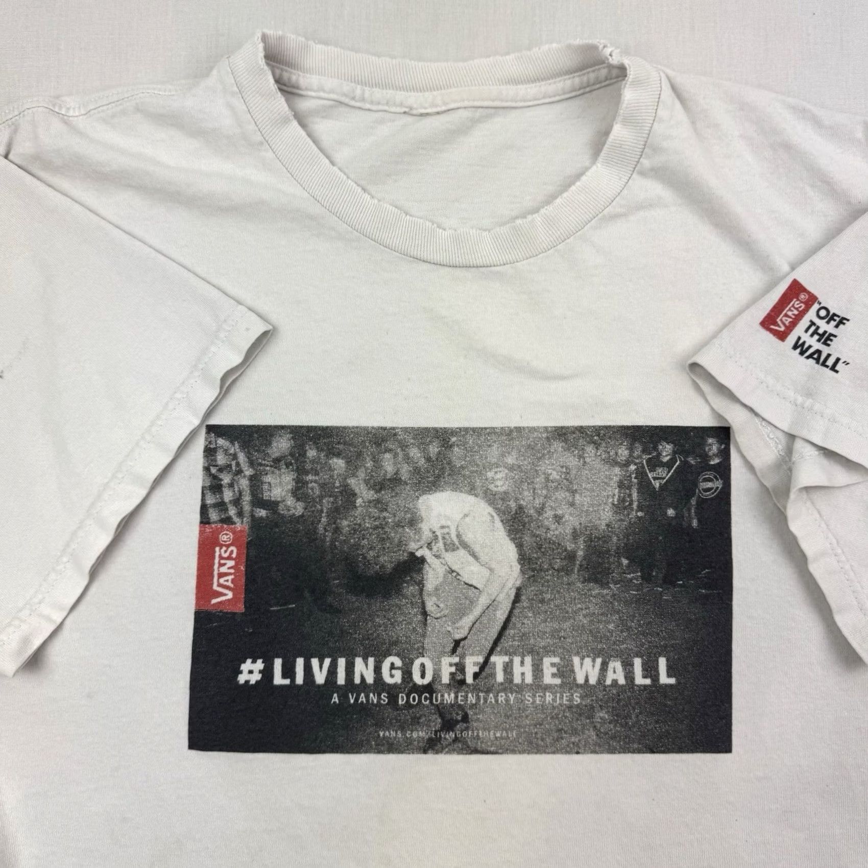 Vans VANS Shirt Adult M Gray Y2K 90s 2000s Sports Classic T Shirt Thrashed Stains Vintage Livingoffthewall Documentation Size US M / EU 48-50 / 2 - 2 Thumbnail