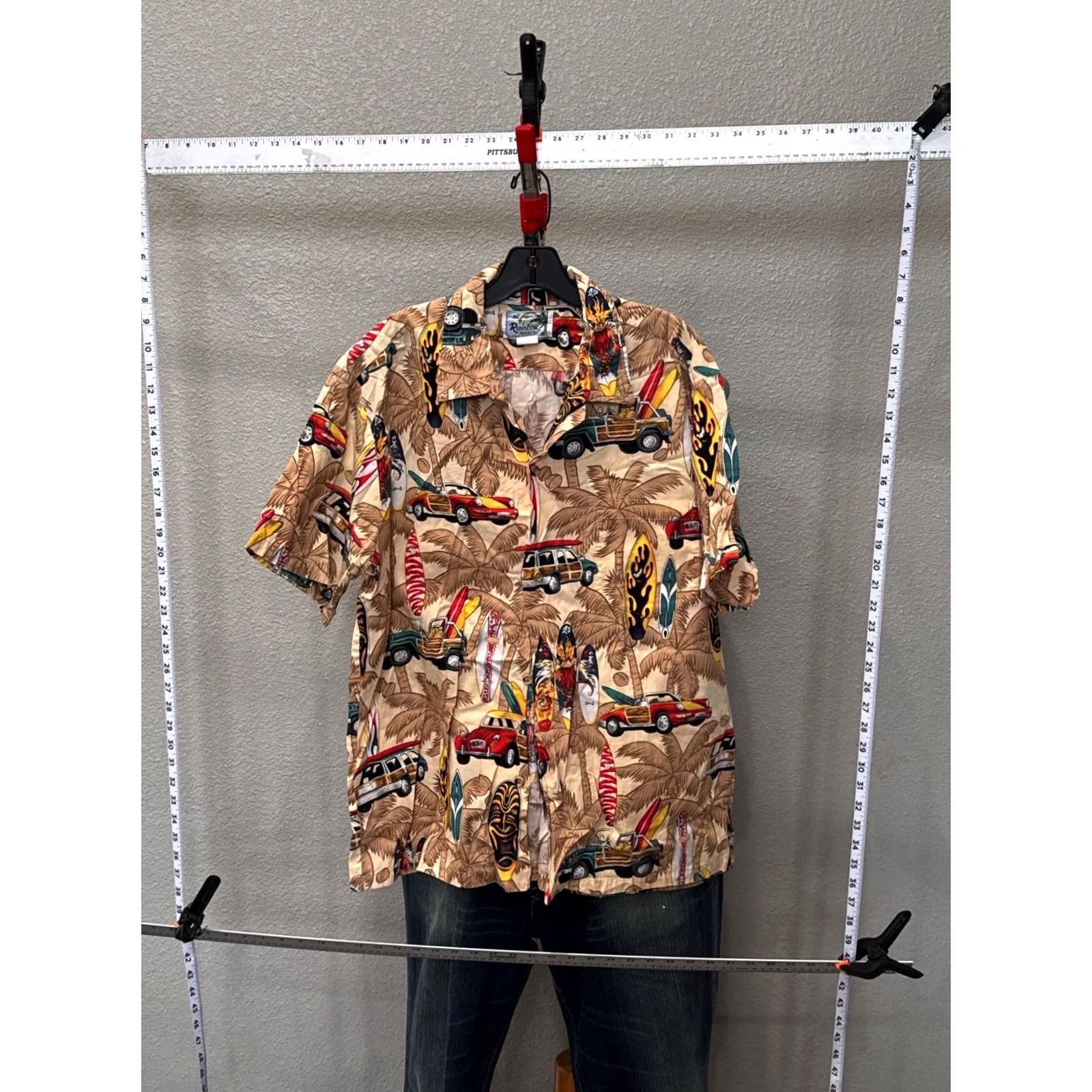 Rainbow Nike Rainbow Hawaii Short Sleeve Button Up Shirt L Adult Large Sharp Color Mens Size US L / EU 52-54 / 3 - 2 Thumbnail