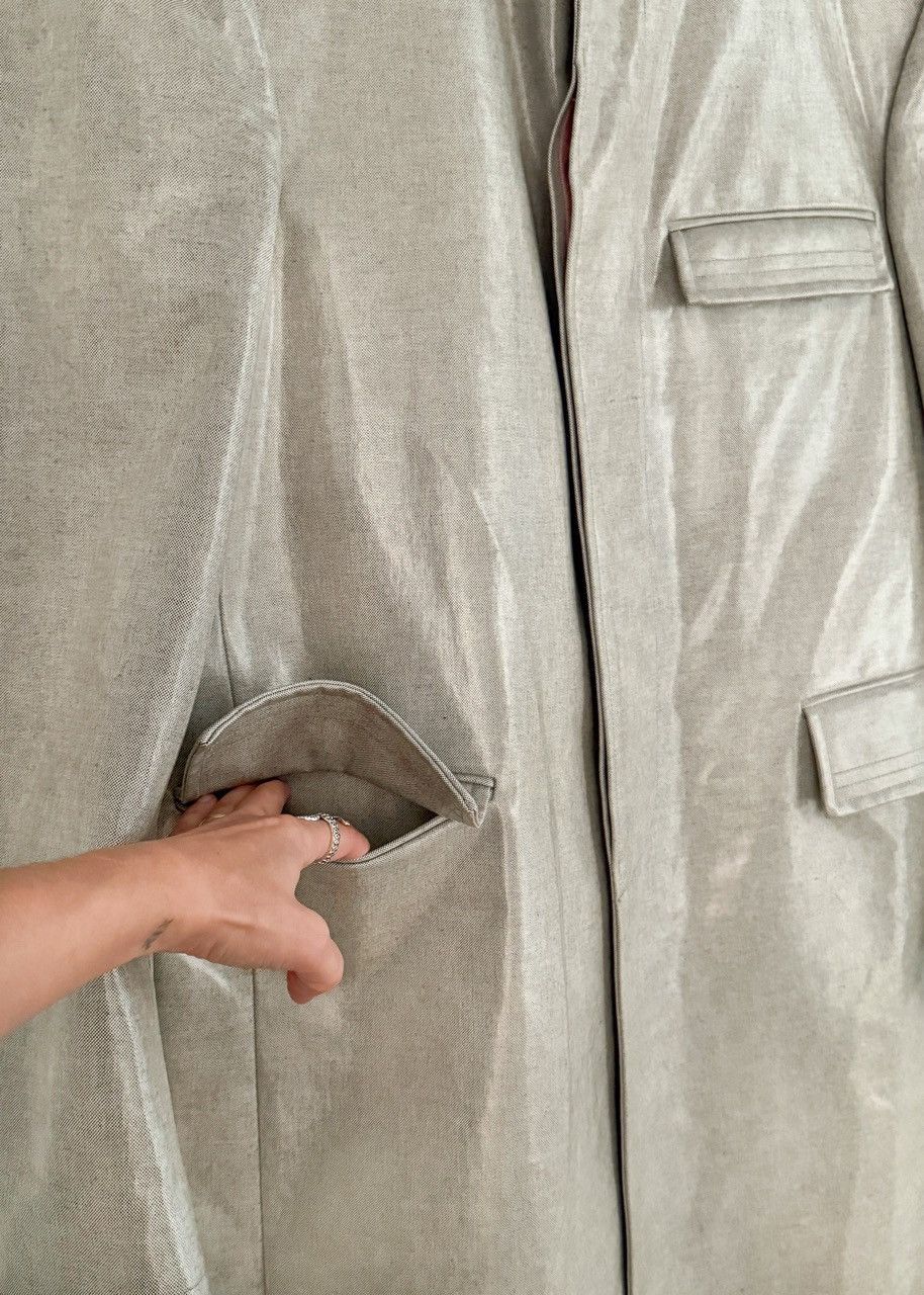 Thom Browne Thom Browne Blue Chambray Coated Cotton Coat - Size 2 Size M / US 6-8 / IT 42-44 - 5 Thumbnail