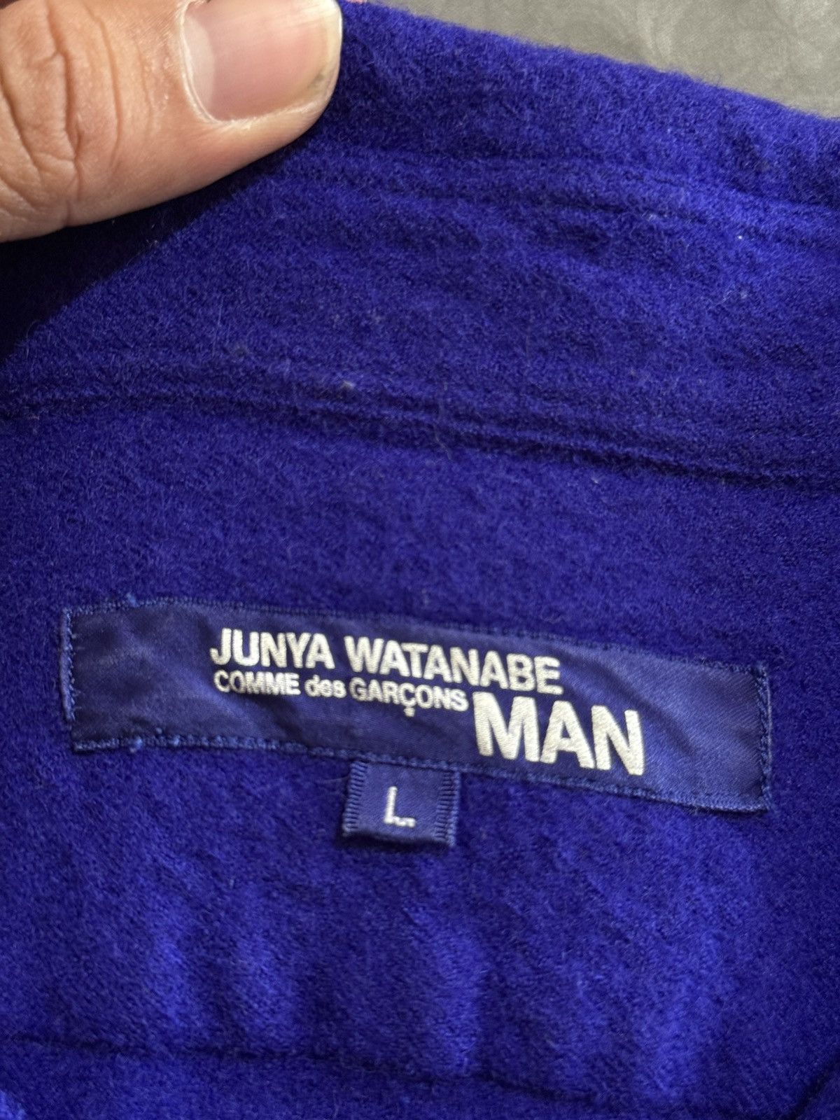 Junya Watanabe 🐐2002 South Dakota Middle School Cows Wool Button up Size US S / EU 44-46 / 1 - 14 Thumbnail
