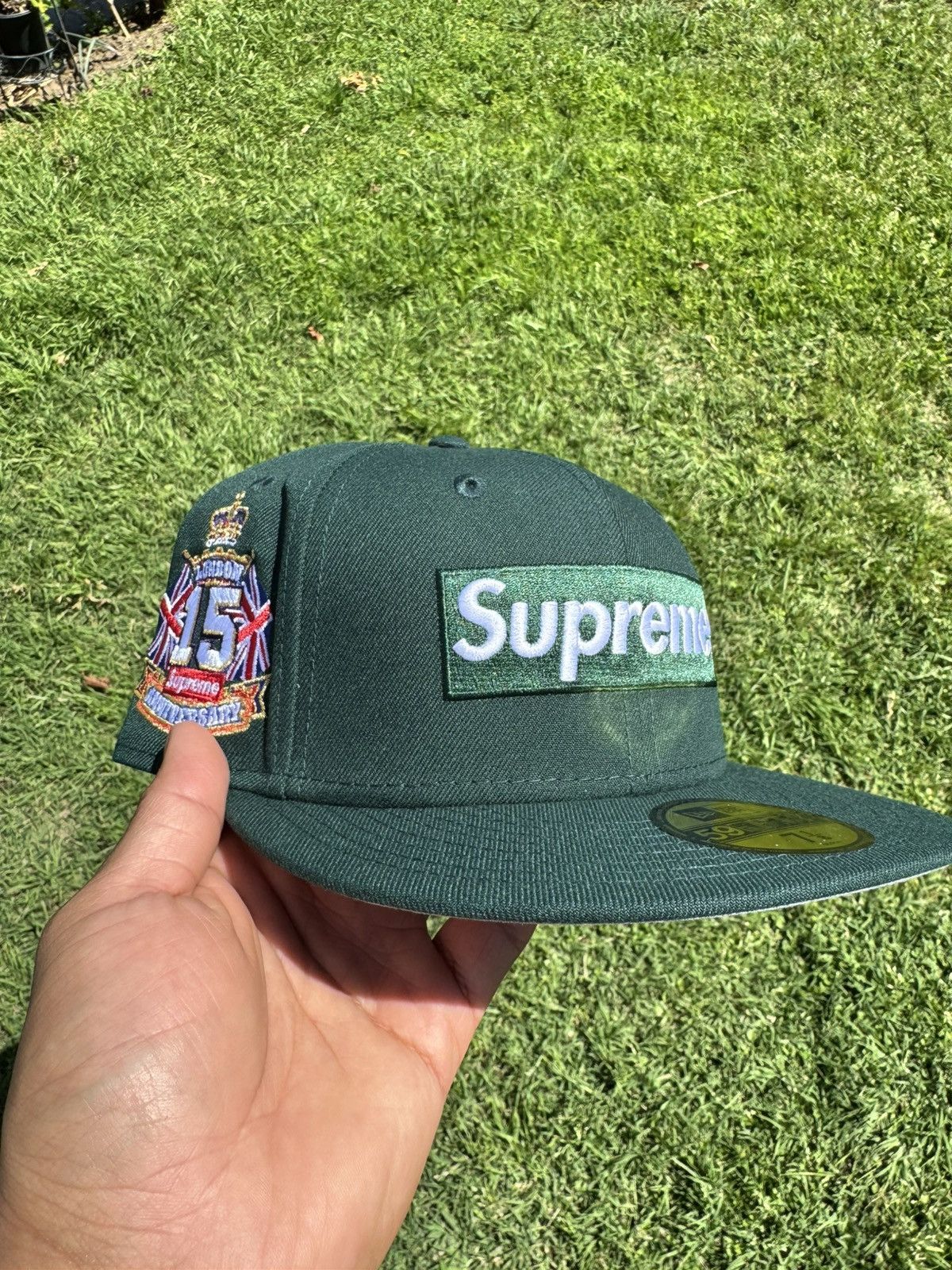 New Era × Supreme Supreme Shop Box Logo Green (Size 7 3/8) Size ONE SIZE - 3 Thumbnail