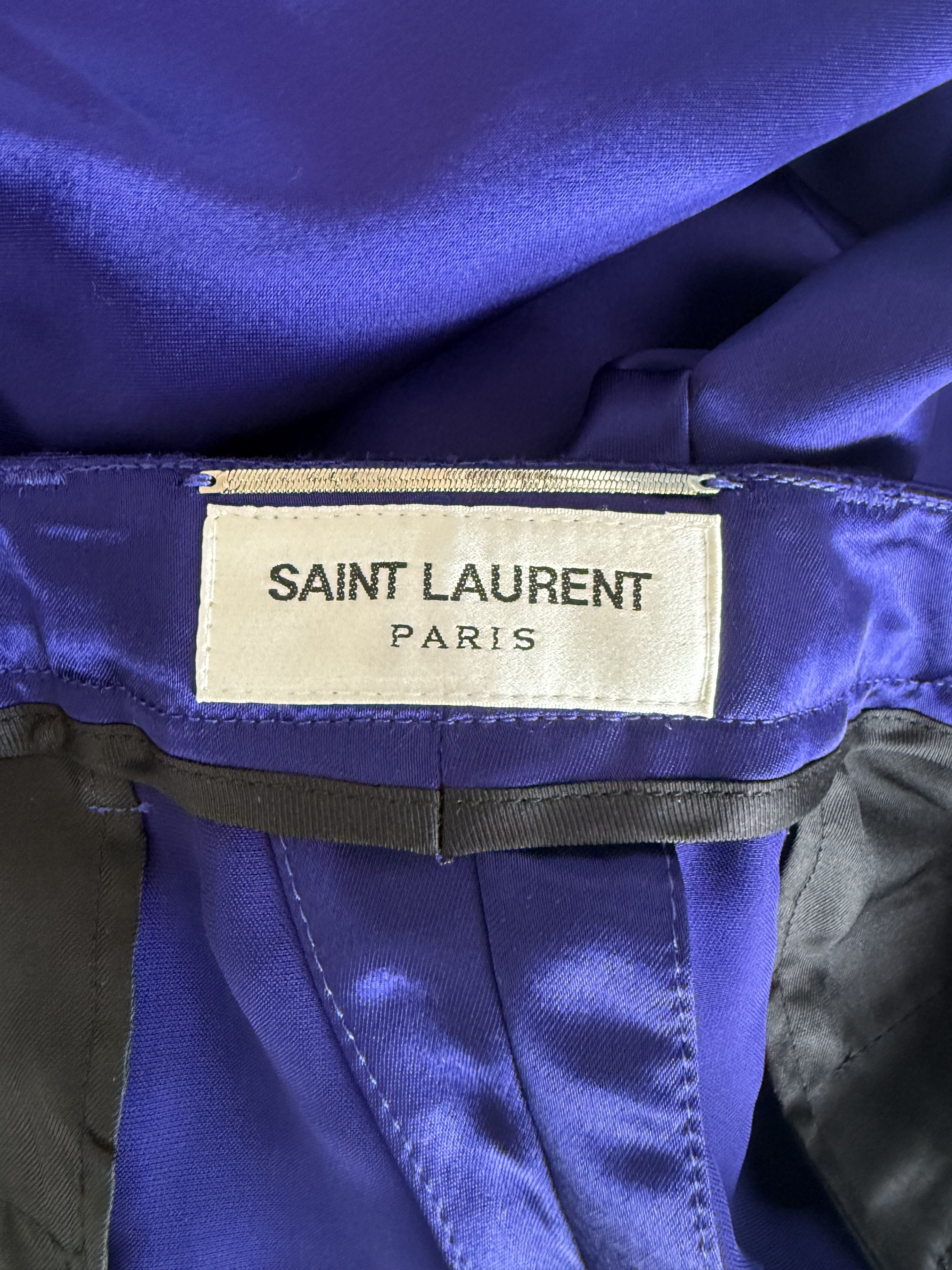Saint Laurent Paris SS22 Saint Laurent High-Rise pants in Satin Size US 32 / EU 48 - 11 Thumbnail