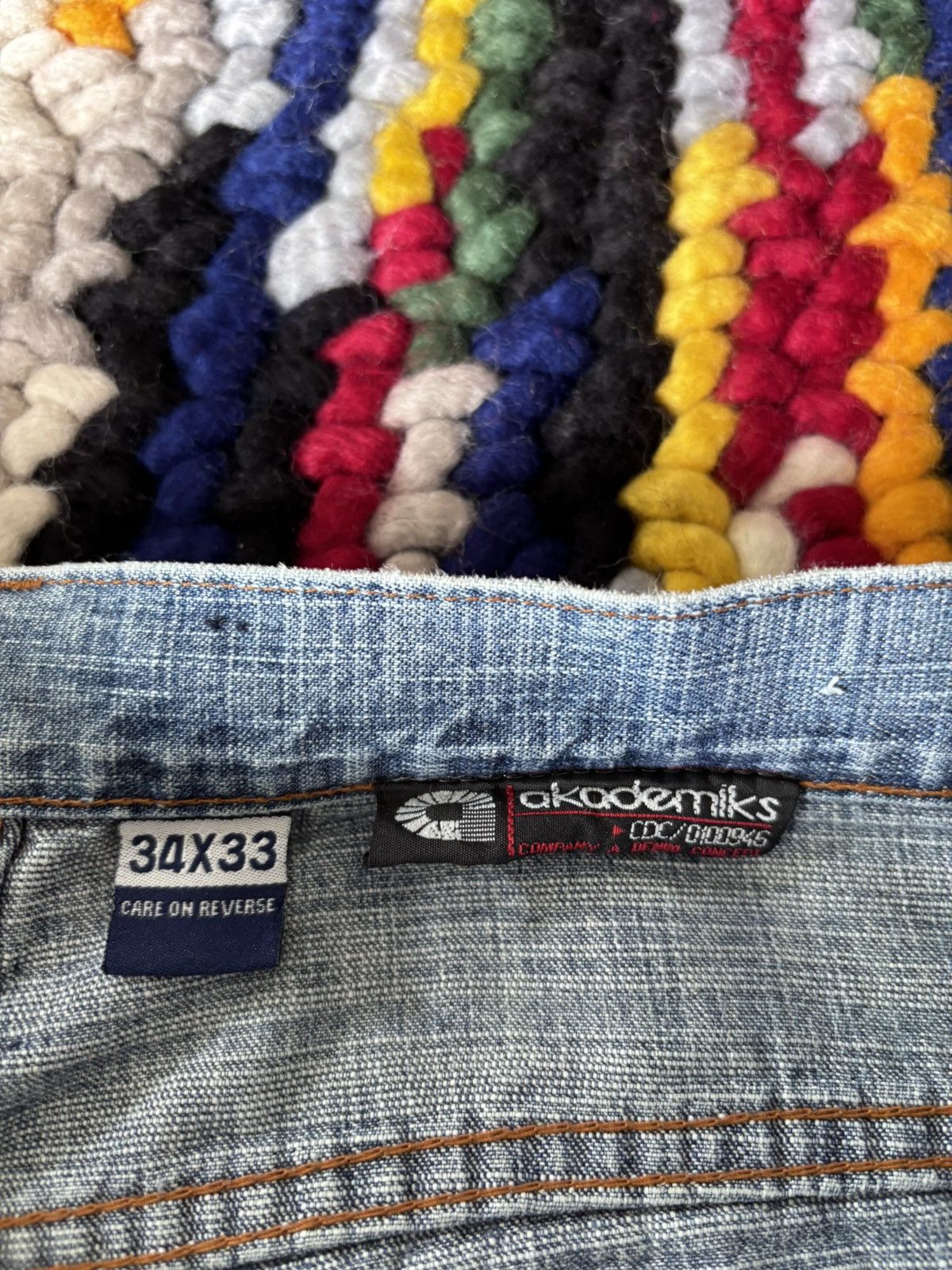 Akademiks Vintage Akademiks Baggy Stitched Up Jeans Size US 34 / EU 50 - 7 Thumbnail