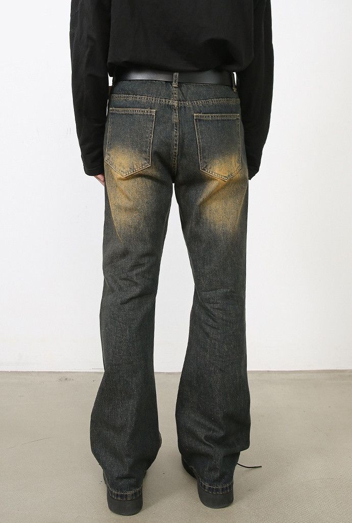 Japanese Brand × Jean Men's vintage distressed washed loose flared jeans Size US 32 / EU 48 - 5 Thumbnail
