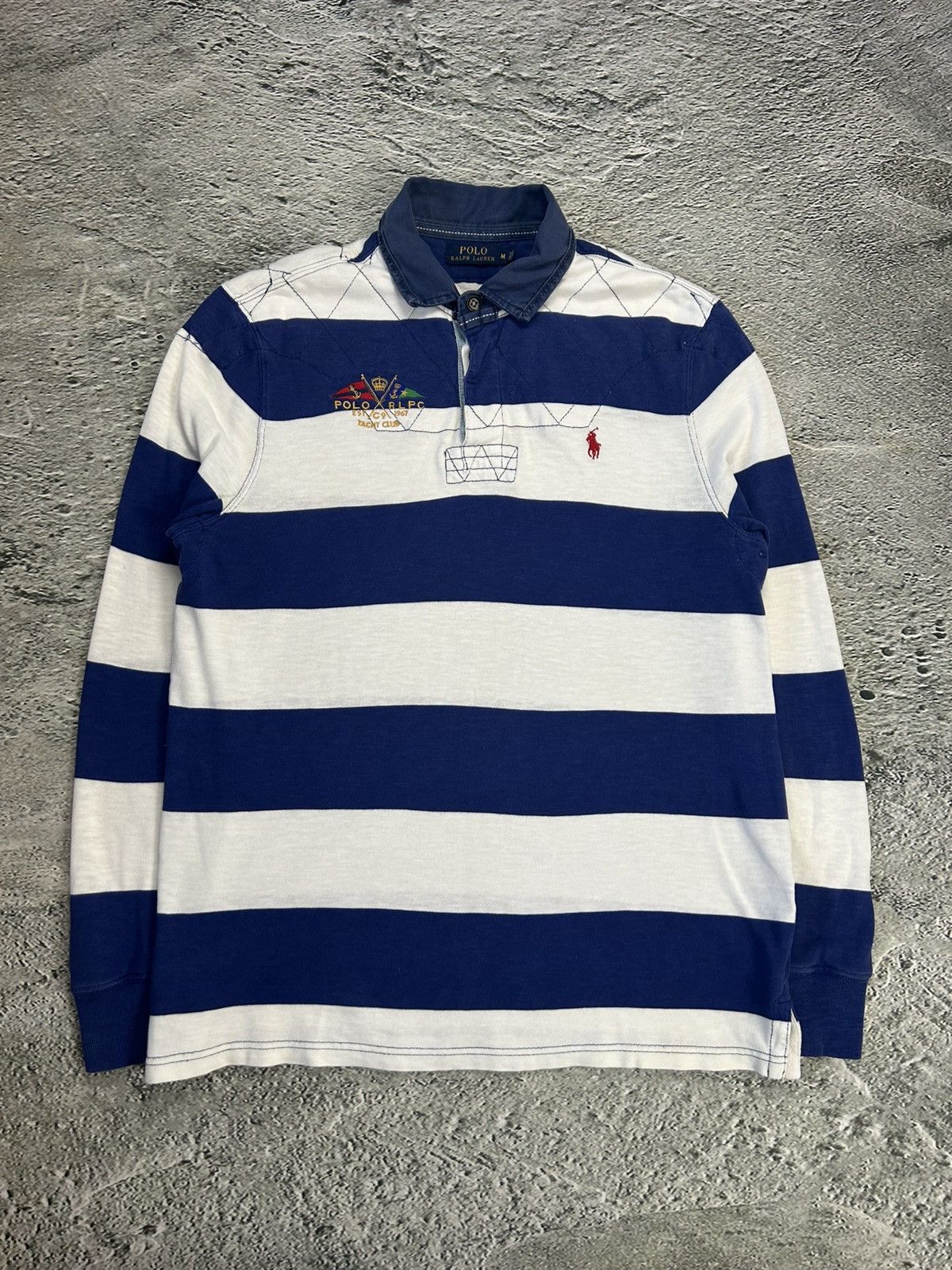 Ralph Lauren Chief Keef Polo Ralph Lauren striped longsleeve blue white Size US M / EU 48-50 / 2 - 1 Thumbnail