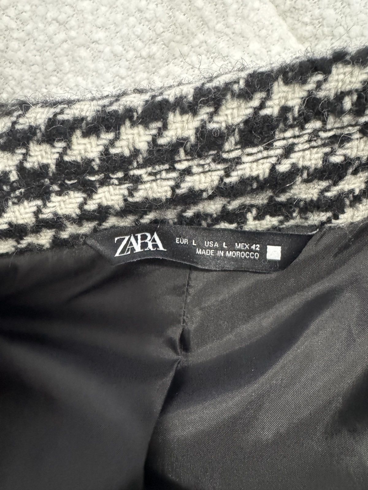 Zara Zara Houndstooth Jacket Size US L / EU 52-54 / 3 - 4 Thumbnail