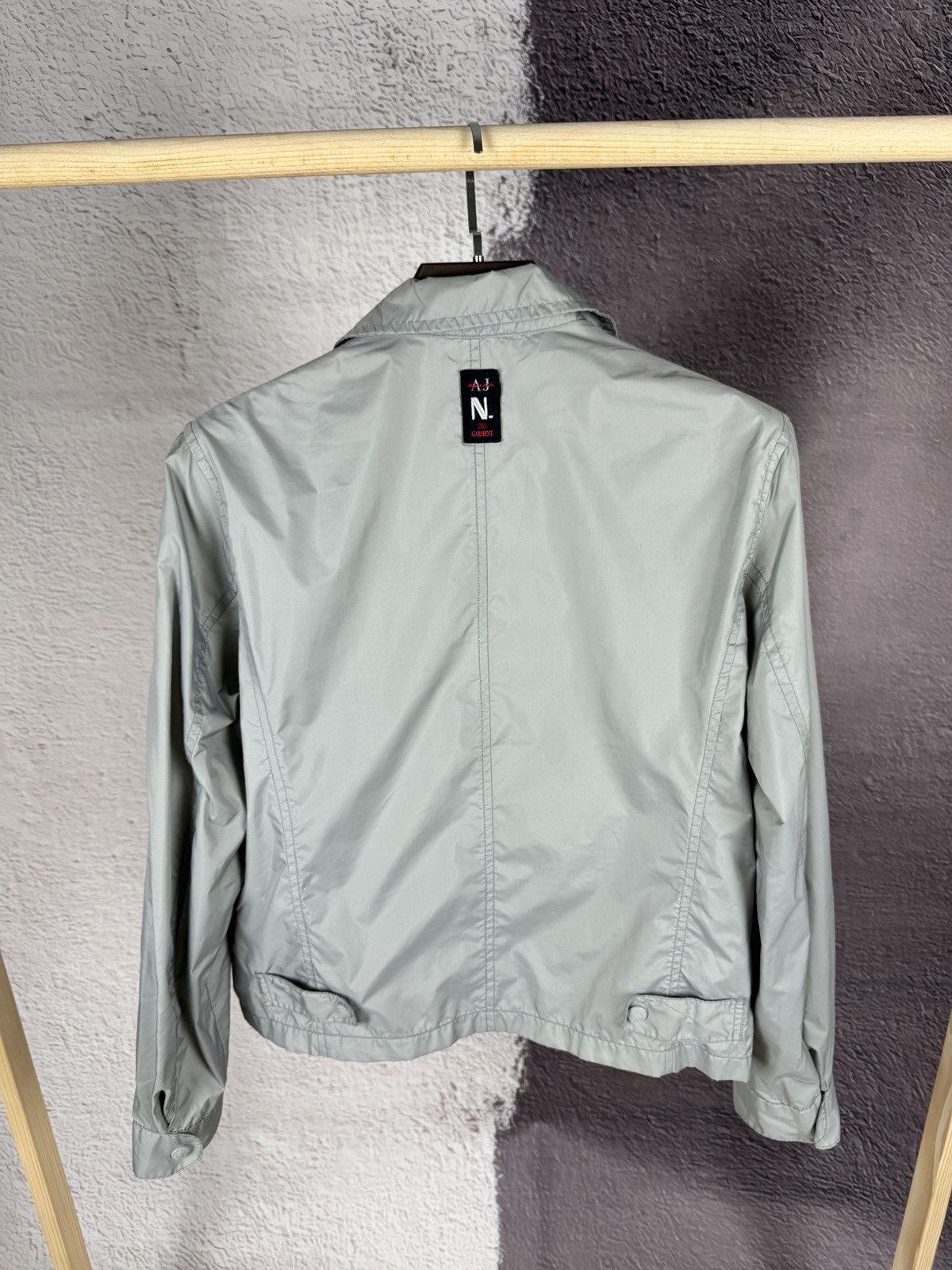 Armani ARMANI JEANS N. Pro Garment grey nylon coach jacket Size US S / EU 44-46 / 1 - 13 Thumbnail