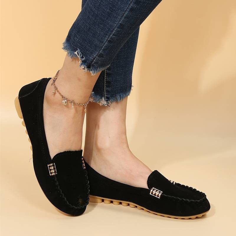 Other Black Loafer Womens Size 9 Faux Suede Fashion Slippers Size US 9 / IT 39 - 9 Thumbnail