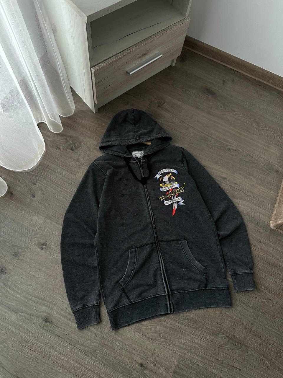 Christian Audigier × Ed Hardy × Vintage Vintage Ed Hardy Christian Audigier Style Hoodie Size US L / EU 52-54 / 3 - 5 Thumbnail