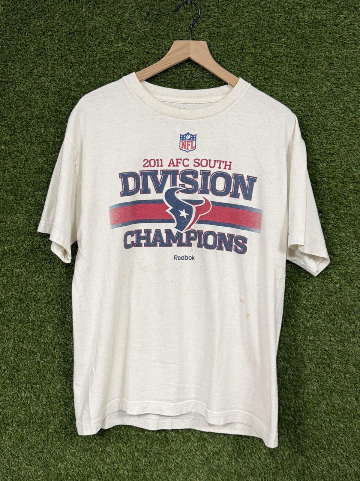 Reebok Houston Texans Reebok Champion White NFL Logo Tee Large Size US L / EU 52-54 / 3 - 2 Thumbnail