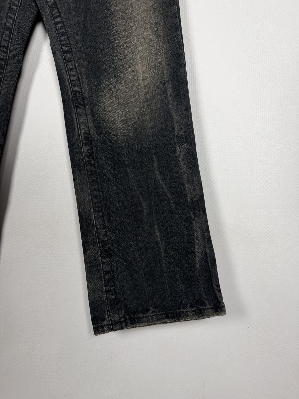 Vintage Y2K Black Wash Denim Jeans Pegasus Embroidery Winged Horse Size US 34 / EU 50 - 6 Thumbnail