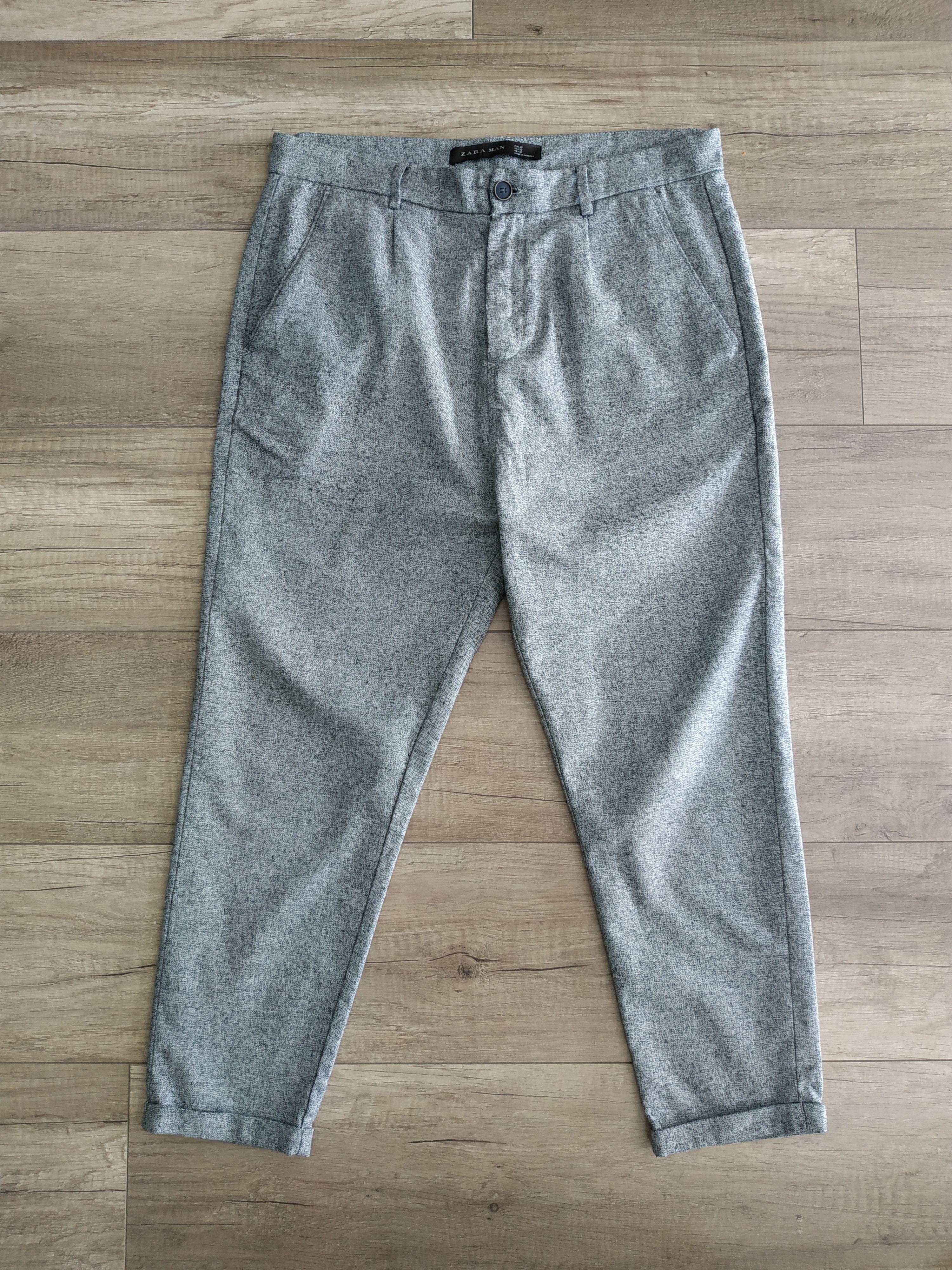 Zara ZARA Men's Slim Fit Chino/Sports Pants/Bottoms, s. 32 Size US 32 / EU 48 - 2 Thumbnail