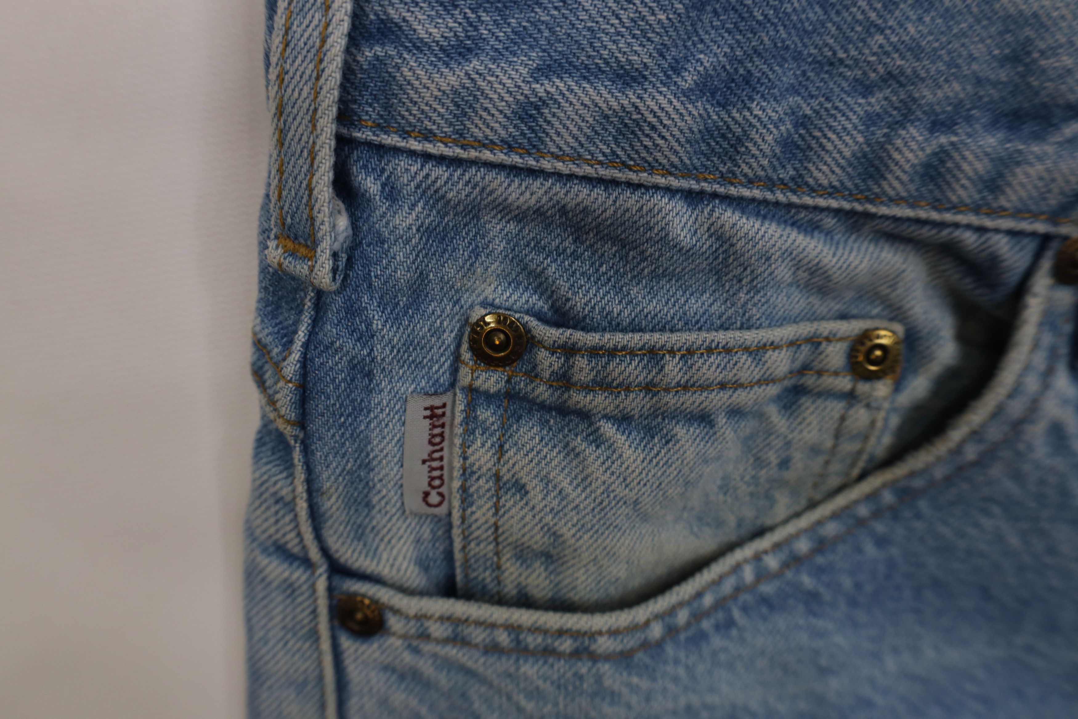 Carhartt Vintage 90s Carhartt Straight Leg Denim Jeans Blue Cotton Size US 36 / EU 52 - 11 Thumbnail