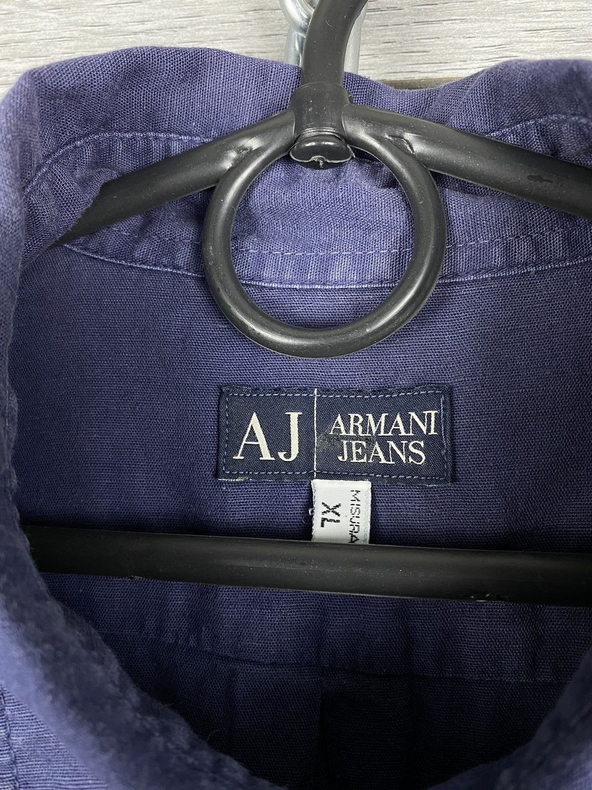 Armani Mens Vintage Armani Jeans Linen Shirt Button Up Size XL Size US XL / EU 56 / 4 - 6 Thumbnail