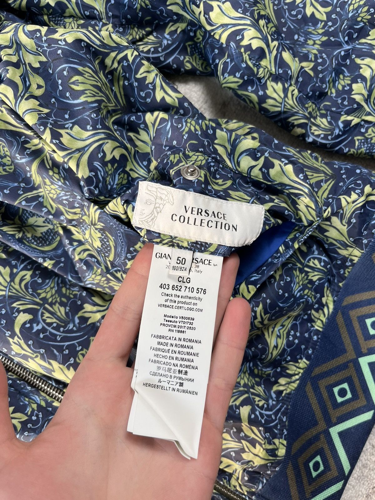 Versace VERSACE Collection Reversible Baroque Bomber Jacket Size US L / EU 52-54 / 3 - 8 Thumbnail