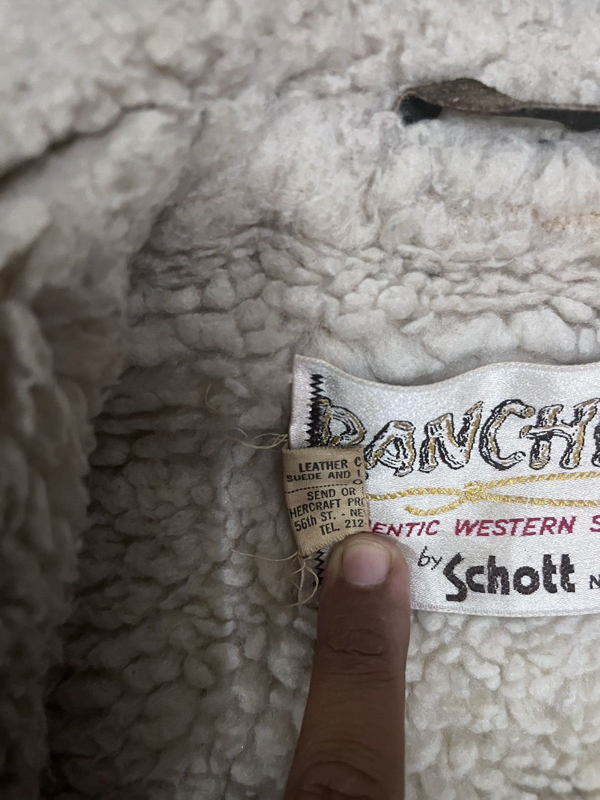 Schott Vintage Rancher By Schott Fleece Leather Jacket Size US M / EU 48-50 / 2 - 12 Thumbnail