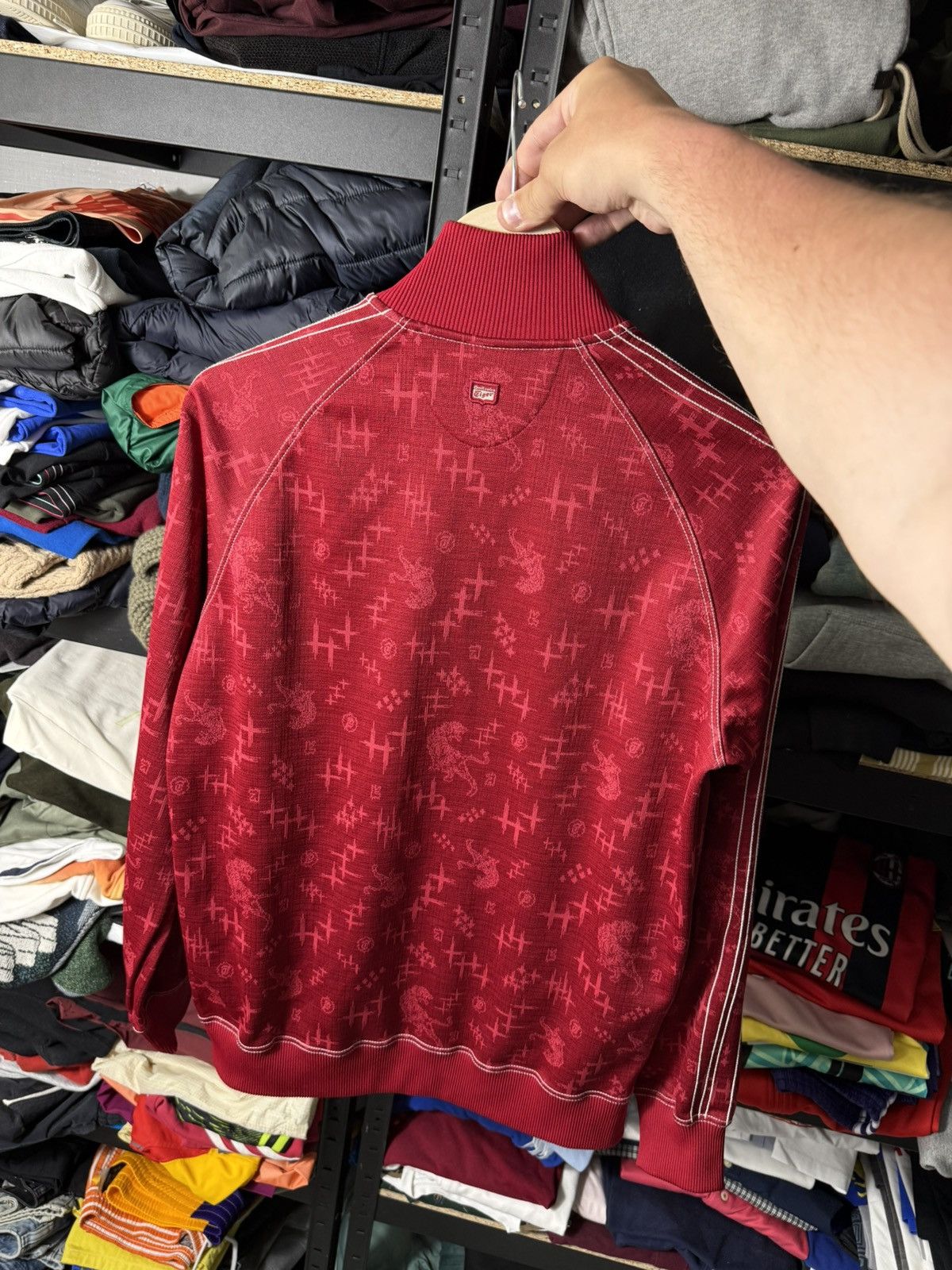 Onitsuka Tiger Onitsuka Tiger Track Jacket Red Full Zip Y2K Japan Style S Size US S / EU 44-46 / 1 - 14 Thumbnail
