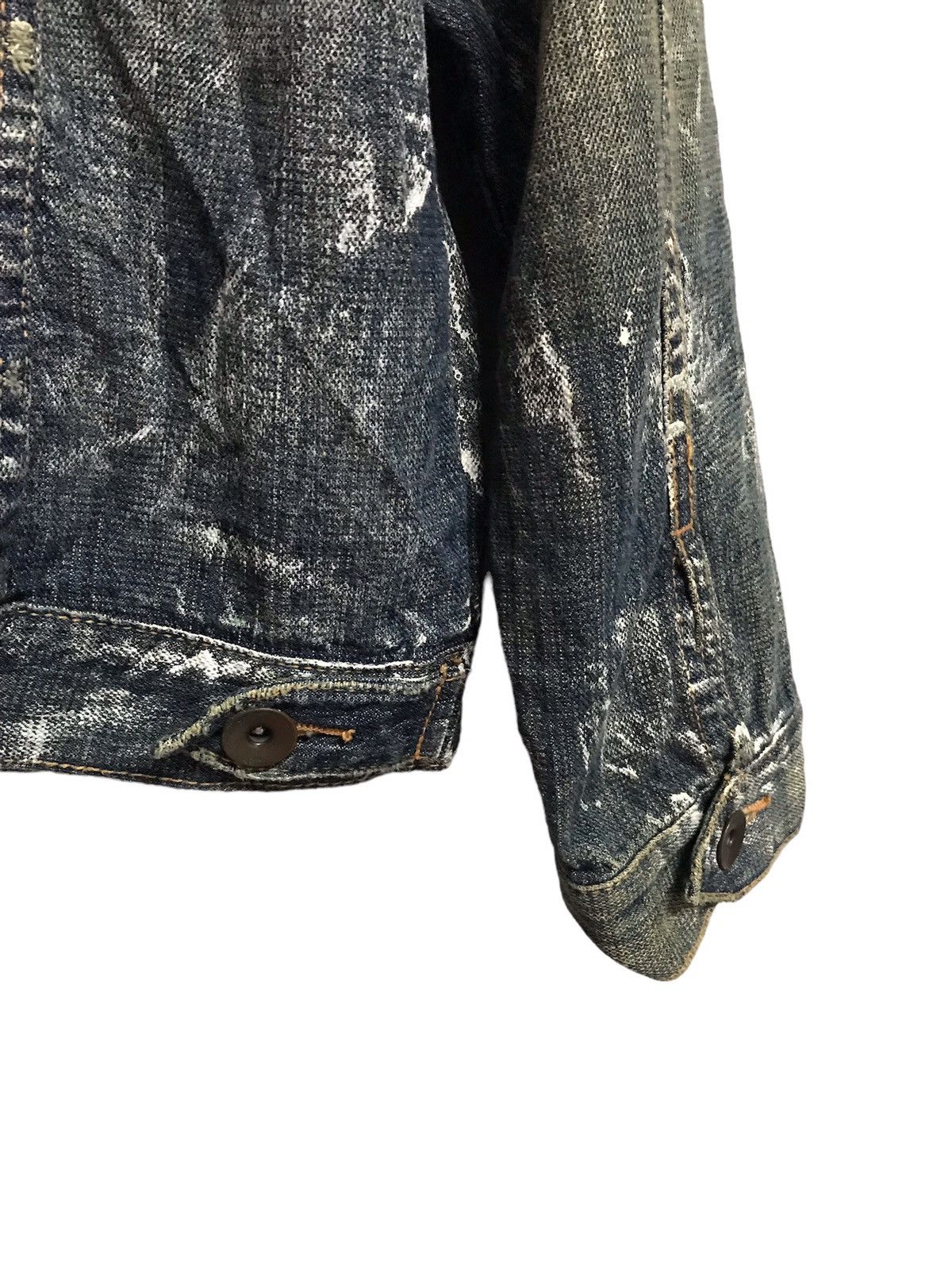 If Six Was Nine Vintage Big Shark Jeans Painted Art Denim Jacket Size US L / EU 52-54 / 3 - 8 Thumbnail