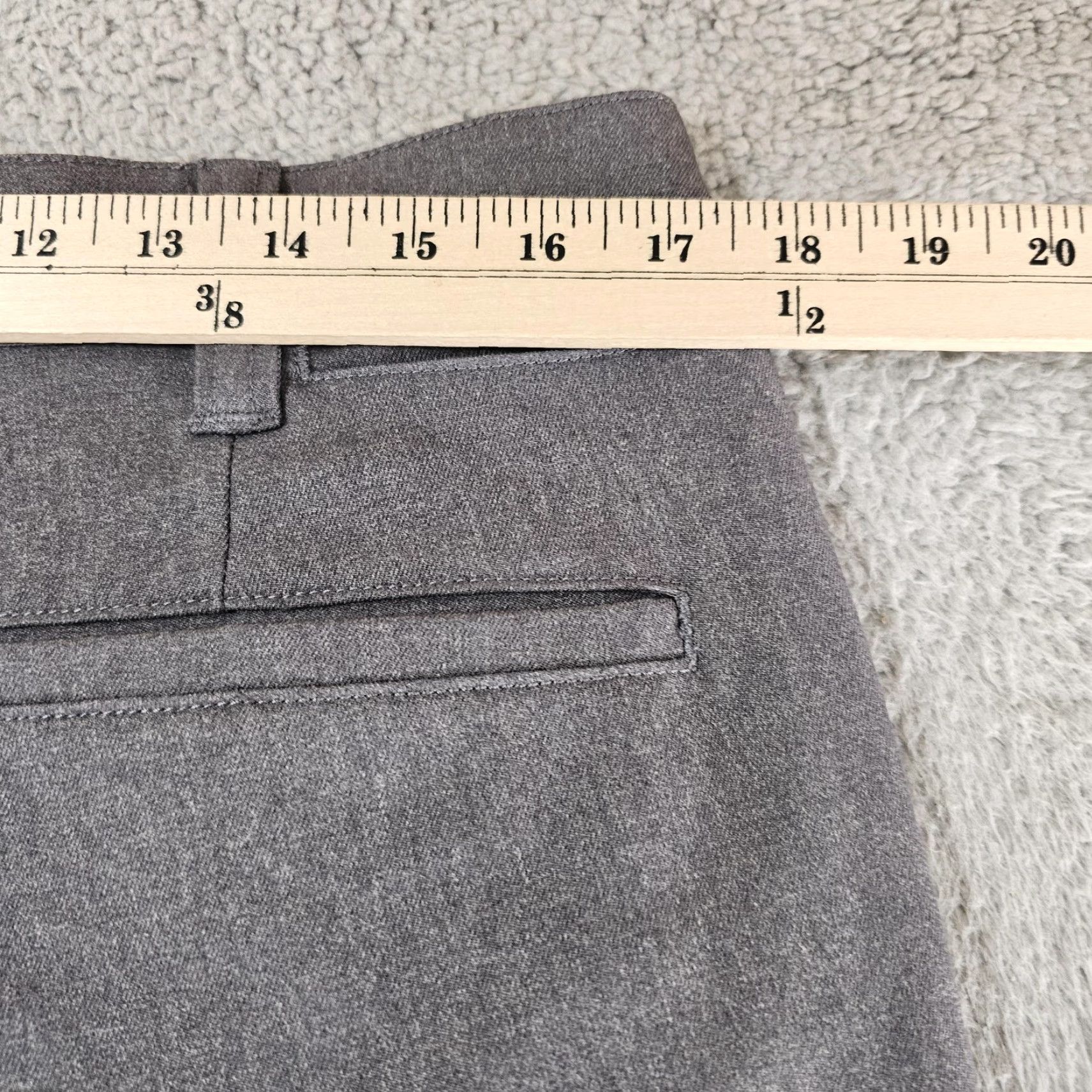 Vintage VINTAGE Bluffworks Gramercy Dress Pants Mens 34x30 Gray | Pants | Men | 34/34 | Flat Front | Zip Fly | Slim Fit Size US 34 / EU 50 - 7 Thumbnail