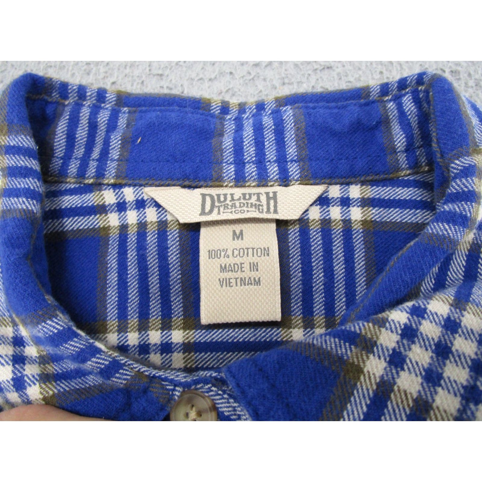 Vintage Duluth Free Swingin’ Flannel Shirt Women’s M Blue 65505 Button-Up Plaid All Seasons Casual Workwear Autumn Winter Mens? Wait. End. Size M / US 6-8 / IT 42-44 - 2 Thumbnail