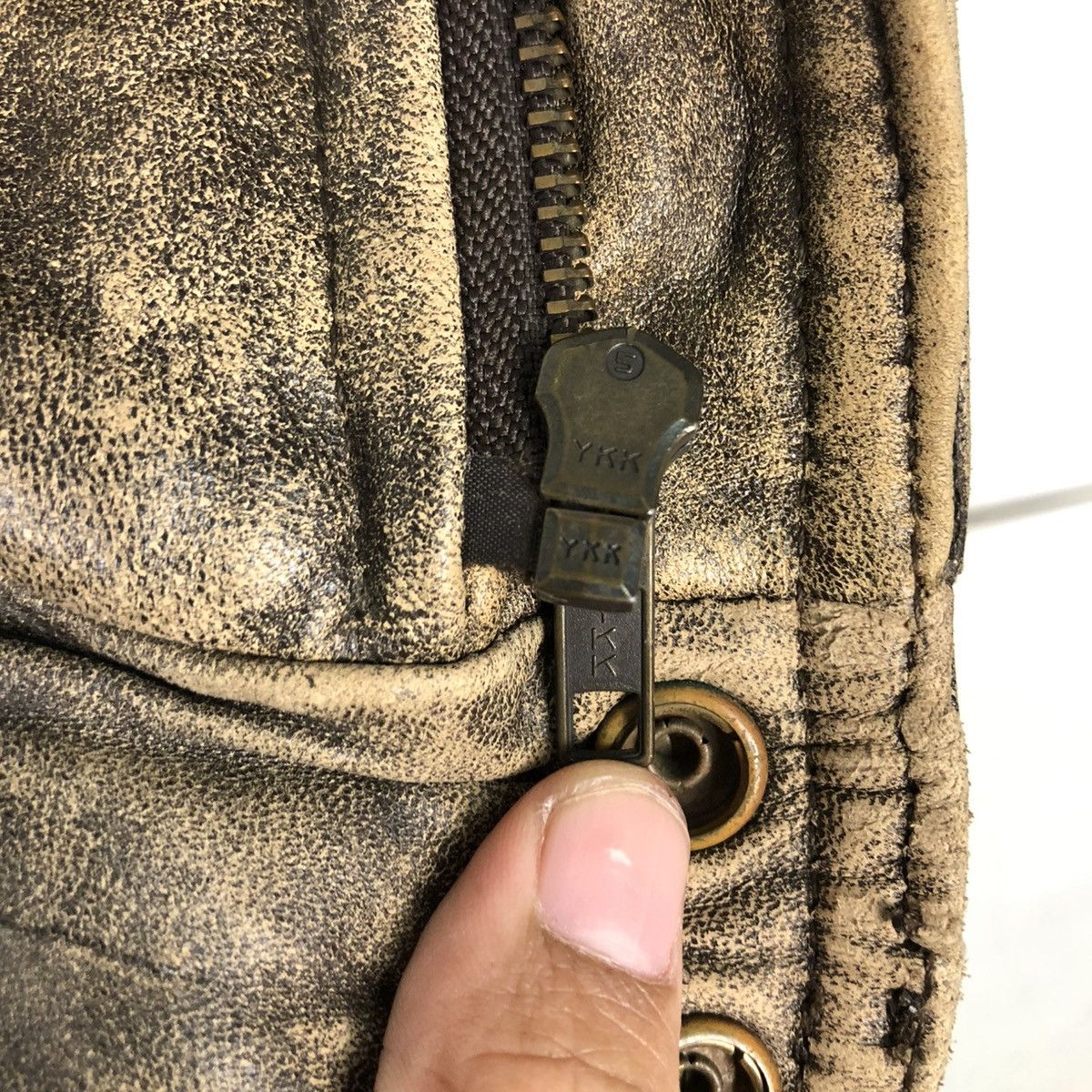 Genuine Leather 🔥VINTAGE BIKER LEATHER JACKET UNBRANDED ISSEY MIYAKE Size US M / EU 48-50 / 2 - 21 Thumbnail