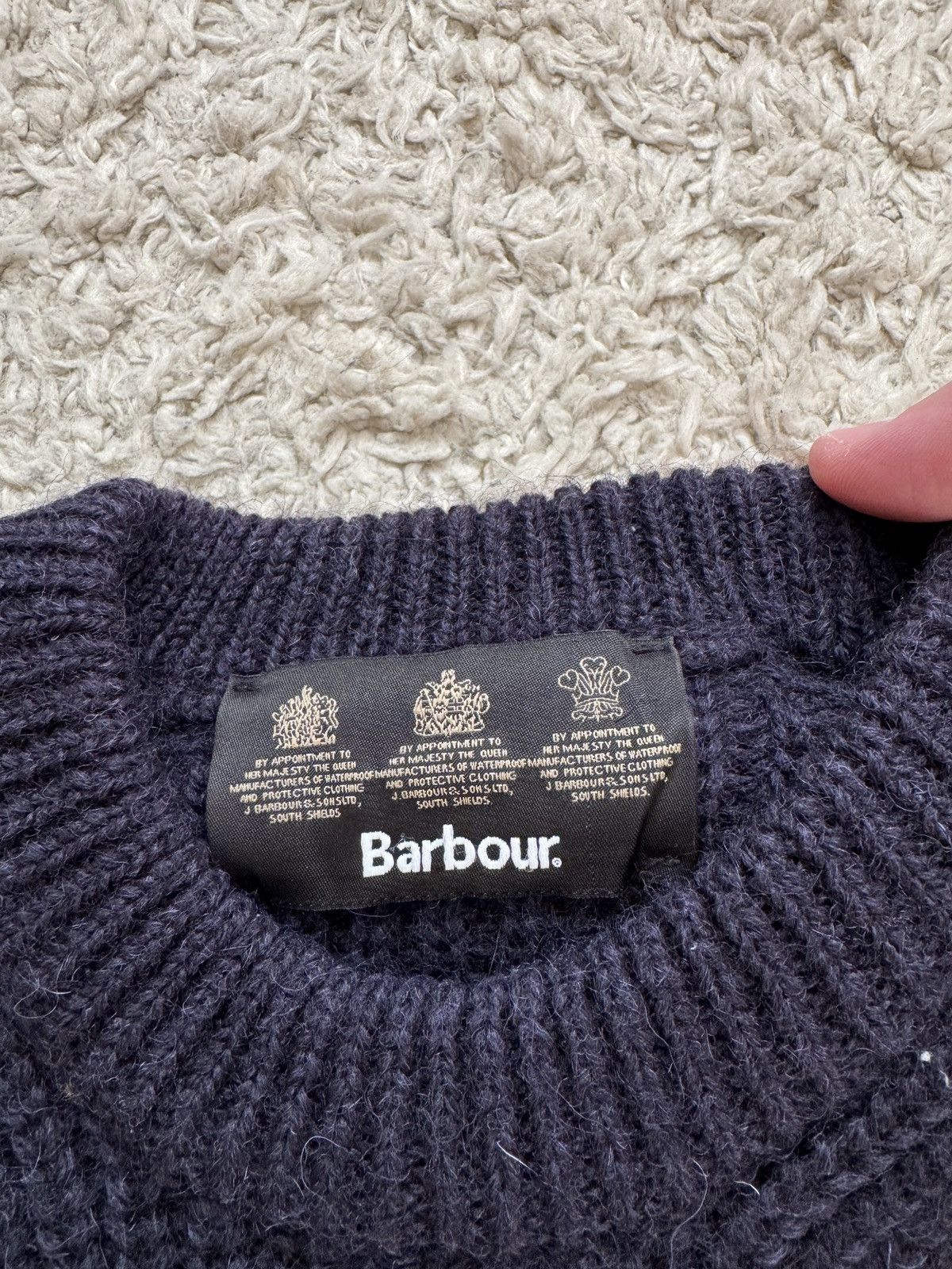 Barbour Barbour Tyne Crew Neck Knit Sweater Navy Size US M / EU 48-50 / 2 - 10 Thumbnail