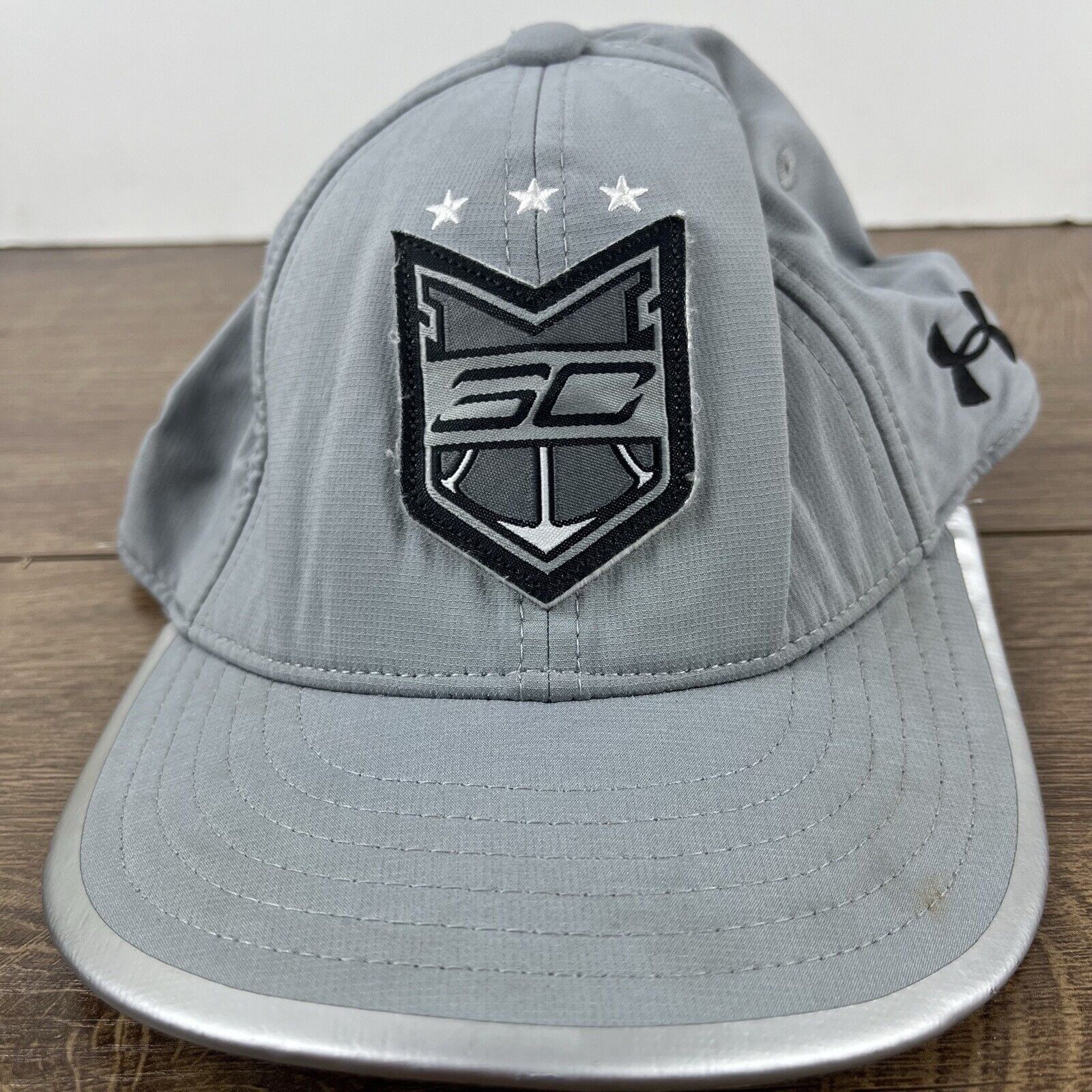 Under Armour Steph Curry Snapback Hat Under Amour Gray Adjustable Hat Adu Size ONE SIZE - 4 Thumbnail