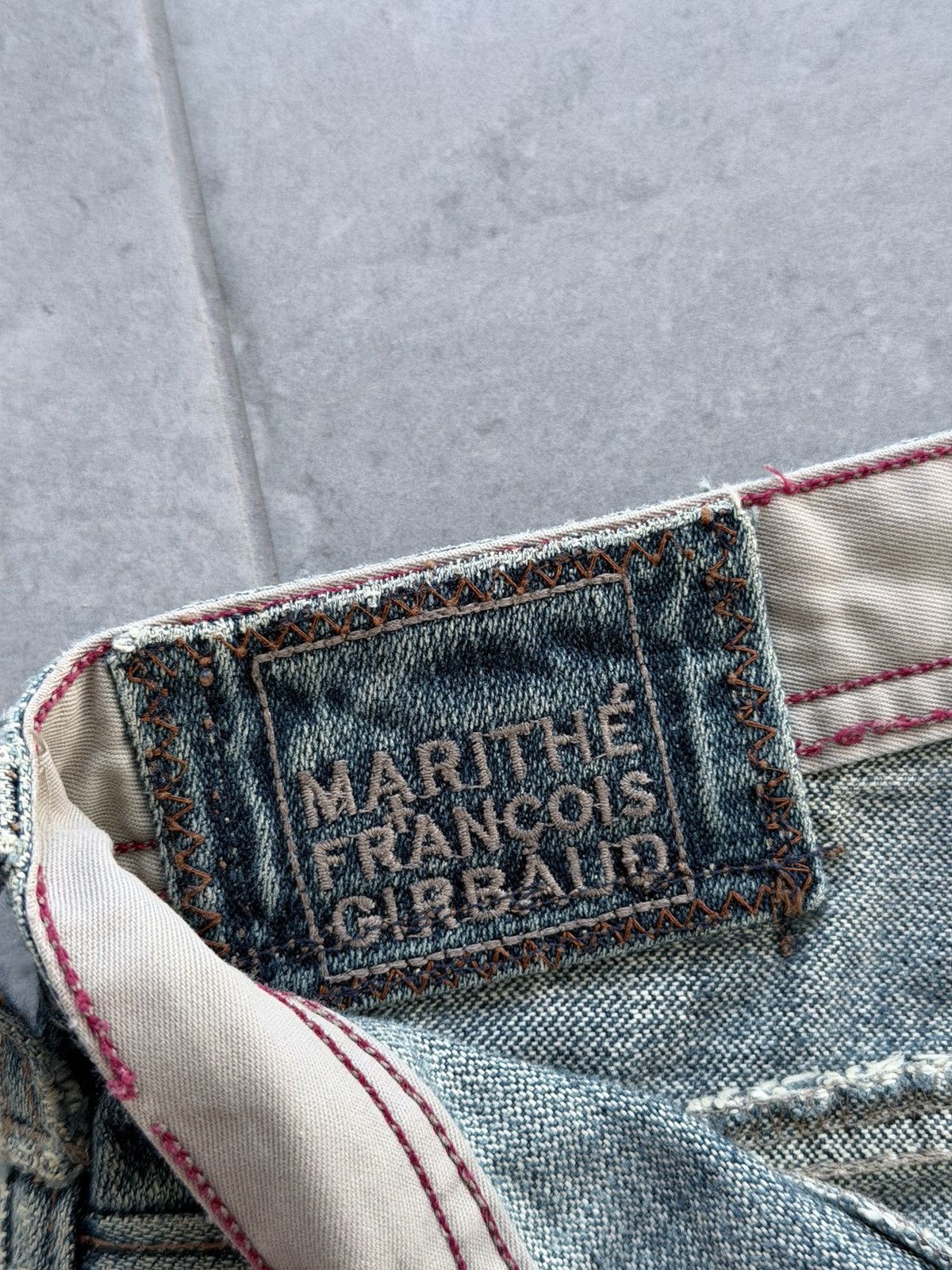 Marithe + Francois Girbaud Archive 00s Marithe + Francois Girbaud Washed Denim Jeans Size US 31 - 12 Thumbnail