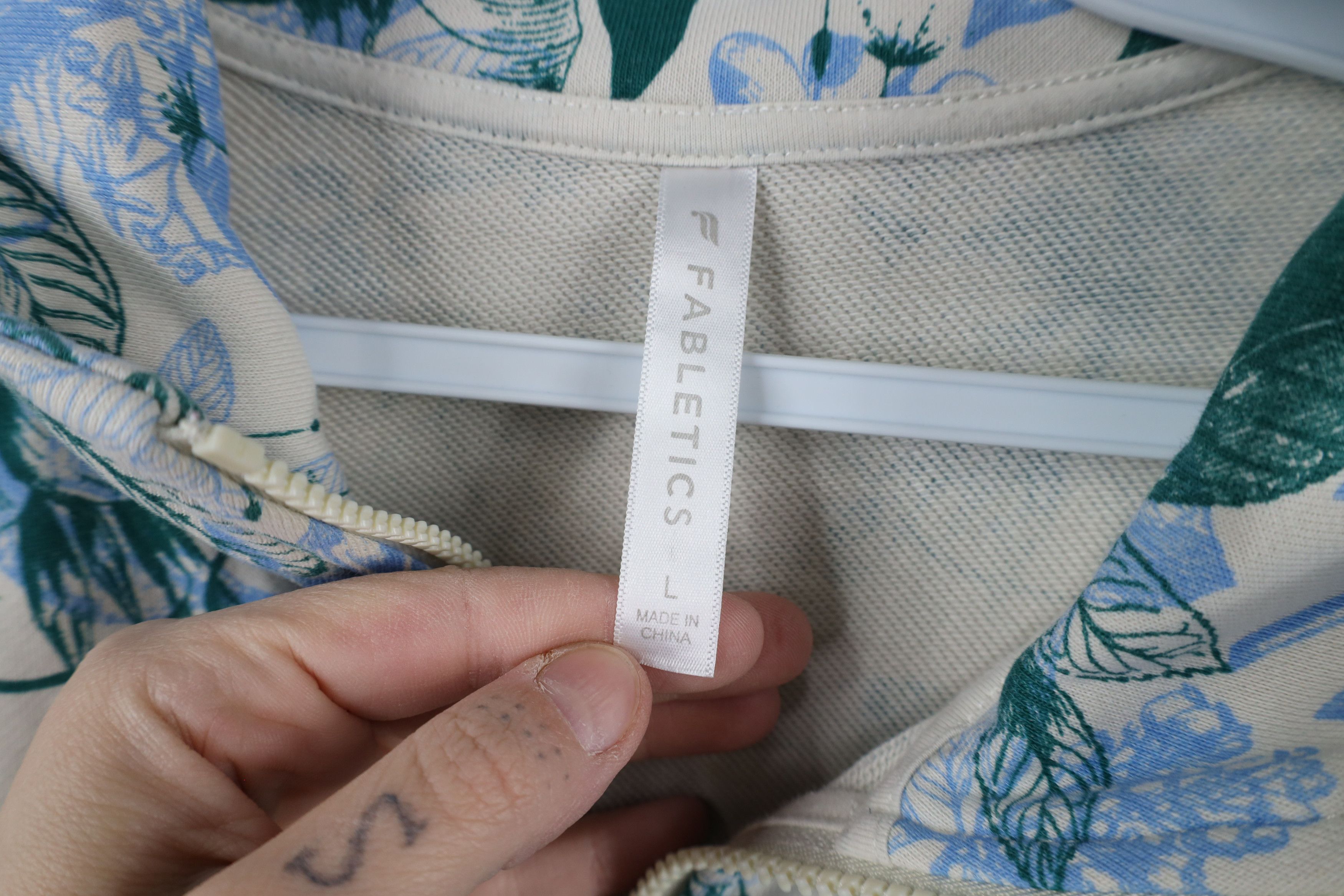 Fabletics × Vintage Fabletic Year Round Terry Cloth Half Zip Sweatshirt Flower Size L / US 10 / IT 46 - 7 Thumbnail