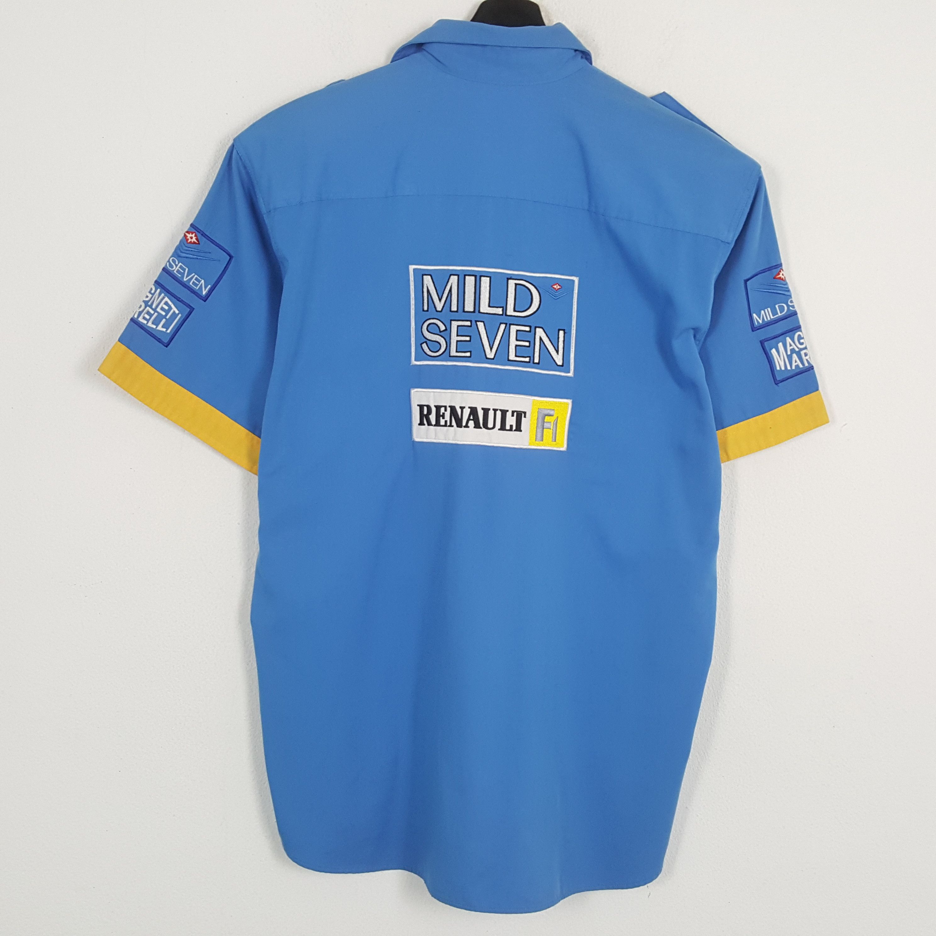 Vintage RENAULT F1 MAGNETI MARELLI Racing Style Shirt Size US XL / EU 56 / 4 - 1 Thumbnail