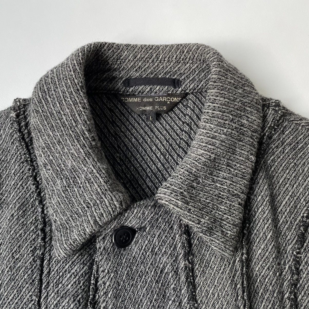 Comme des Garcons A/W 03 Panelled Raw Seam Overcoat Size US L / EU 52-54 / 3 - 3 Thumbnail
