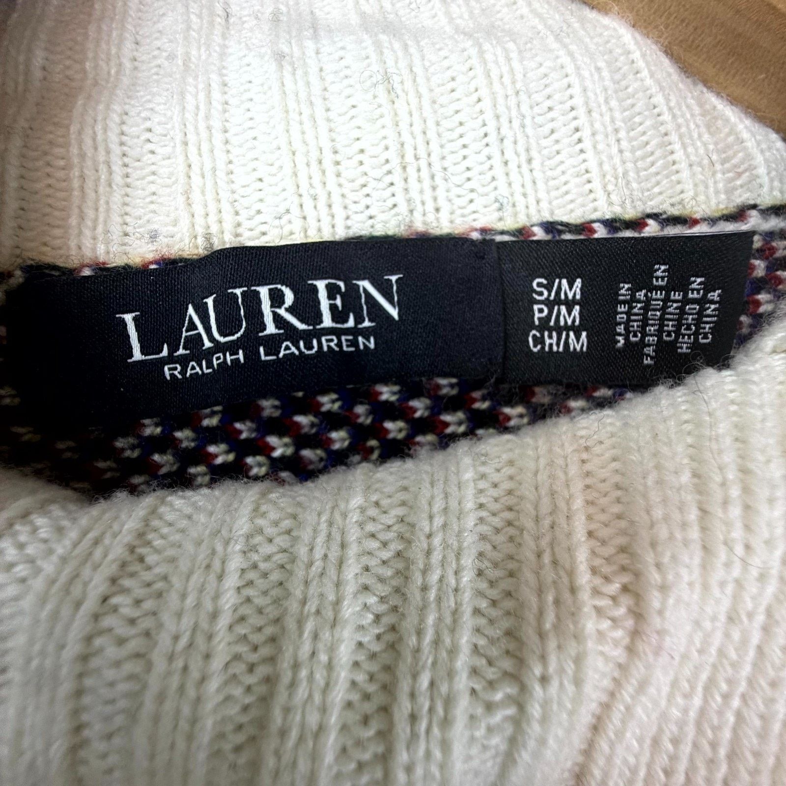 Lauren Ralph Lauren Lauren Ralph Lauren Poncho Sweater Womens S/M Cape Preppy Size M / US 6-8 / IT 42-44 - 4 Thumbnail