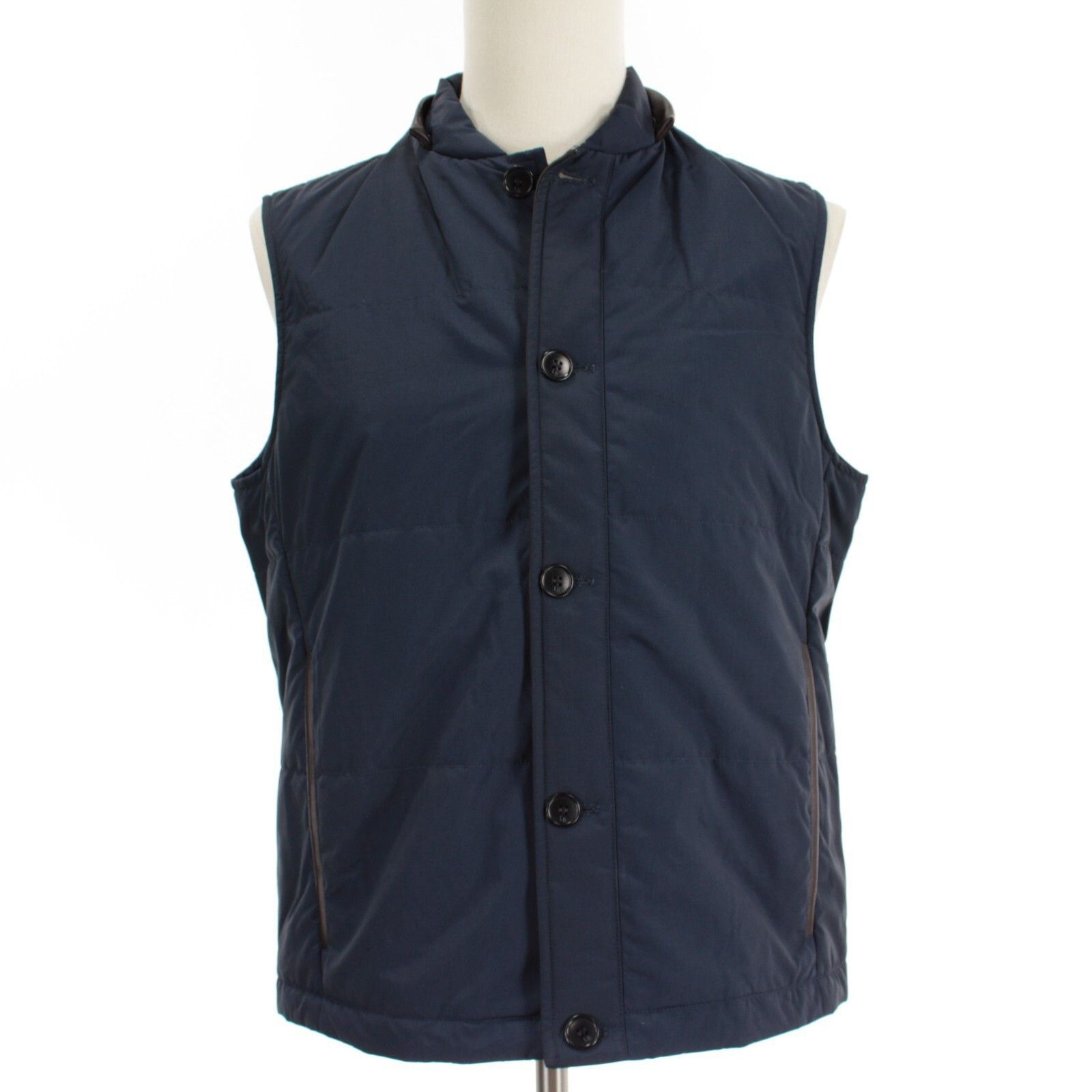 Luciano Barbera Luciano Barbera Vest Size M US In Blue Wool Size US M / EU 48-50 / 2 - 8 Thumbnail