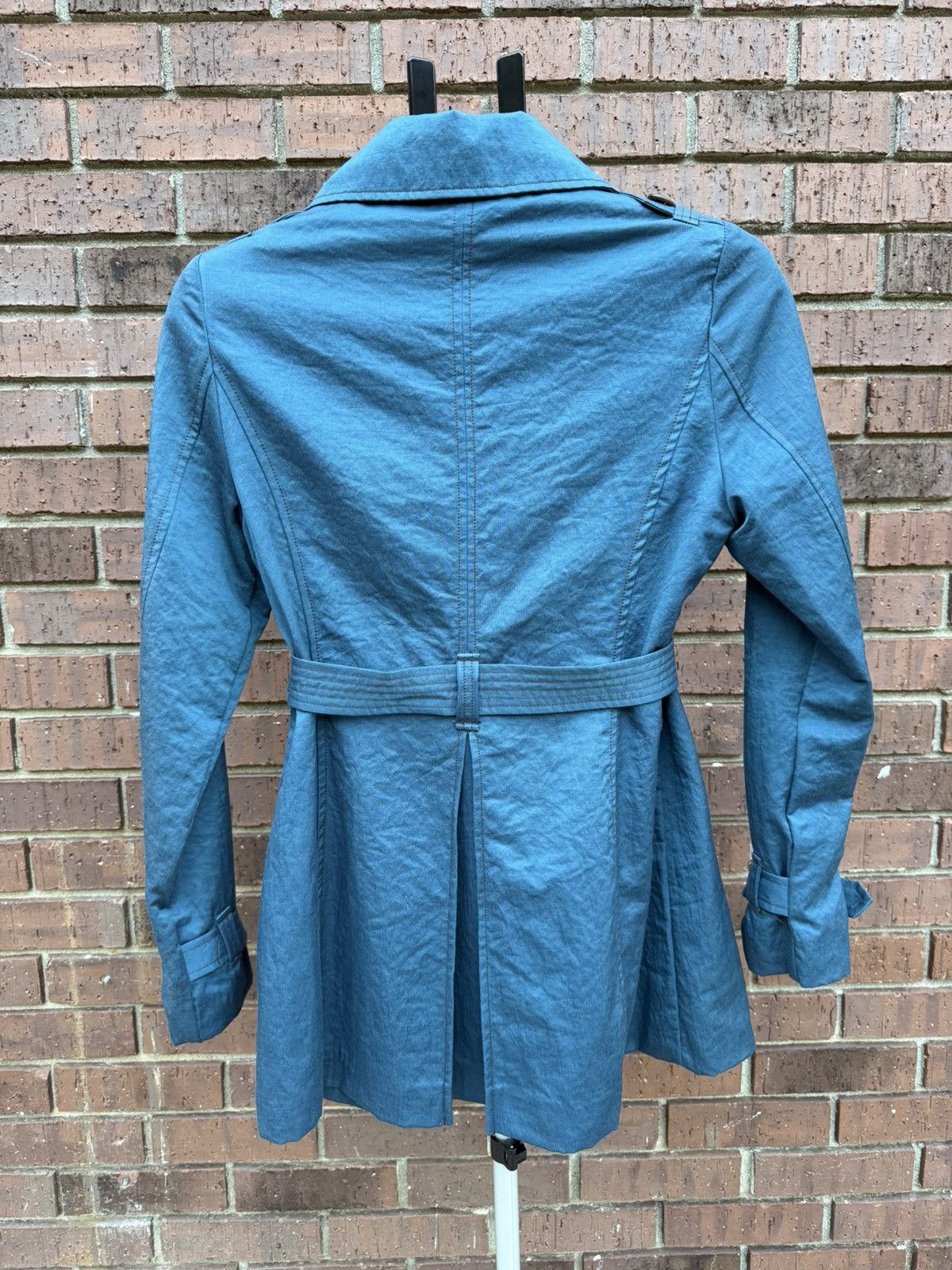 Other Ambition Double Breasted Trench Coat Teal Belt Women Small Size S / US 4 / IT 40 - 6 Thumbnail