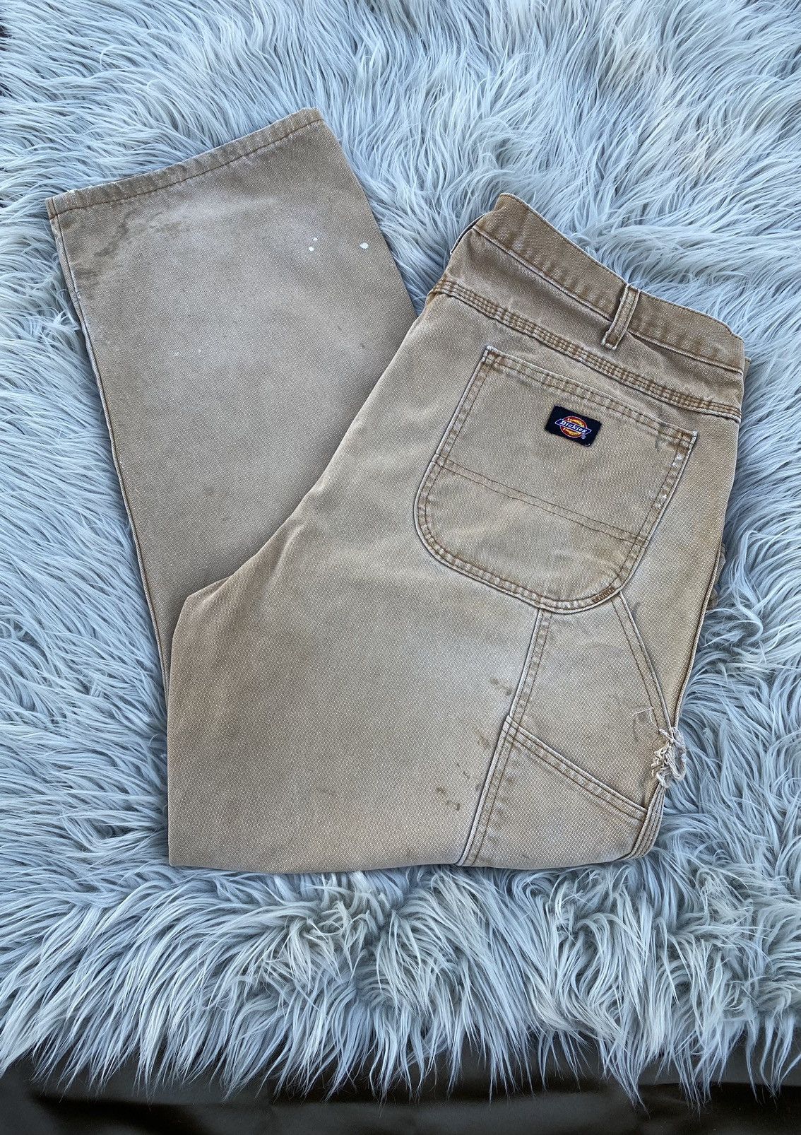 Dickies Dickies Canvas Carpenter Pants Thrashed 42x30 Size US 42 / EU 58 - 1 Thumbnail