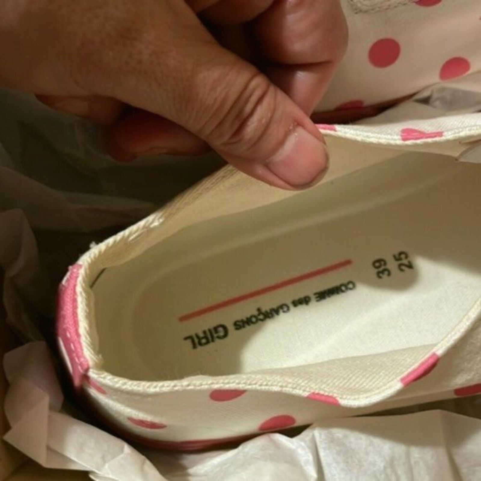 Comme des Garcons Comme des Garcons Girl slip on Polka Dots Sneakers pink Size US 9 / IT 39 - 6 Thumbnail