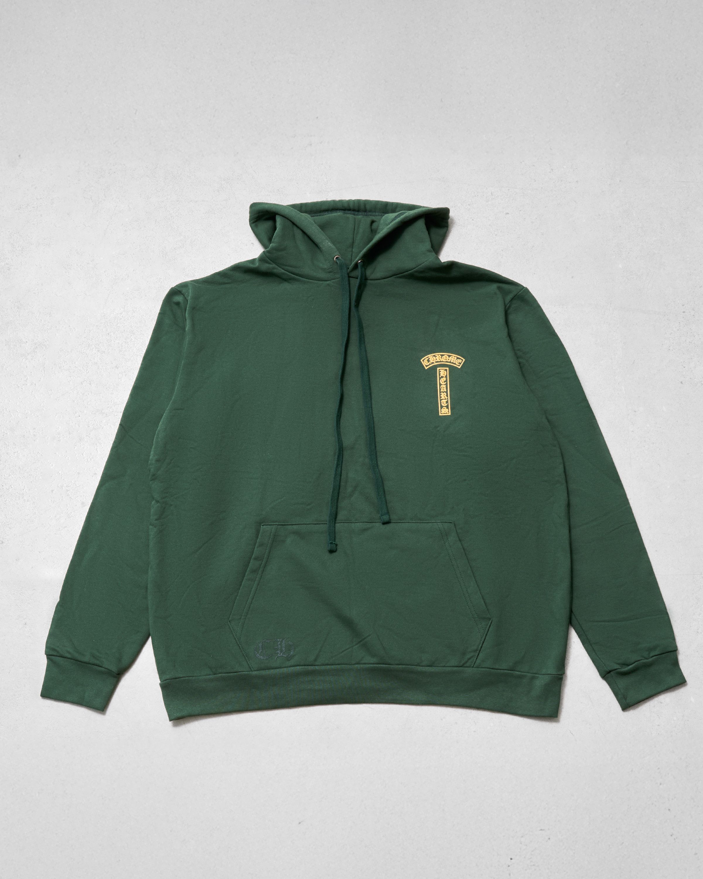 Chrome Hearts CHROME HEARTS USA Script Logo Green Pullover Hoodie Size US L / EU 52-54 / 3 - 2 Thumbnail