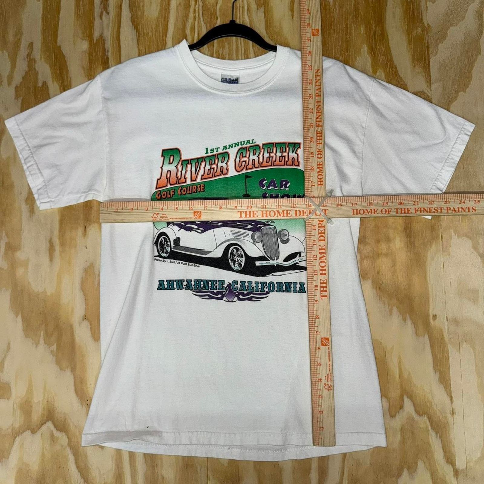 Gildan Vintage y2k hot rod lowrider 2007 california ford t-shirt Size US M / EU 48-50 / 2 - 3 Thumbnail