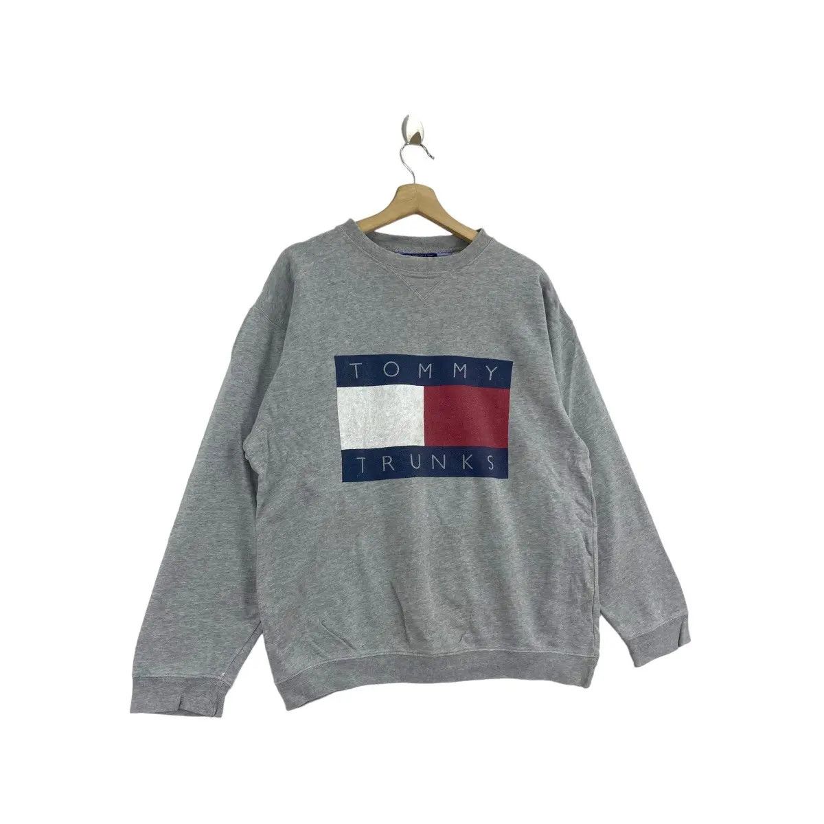 Tommy Hilfiger Vintage 90’ TOMMY HILFIGER Trunks Flag Sweatshirt Pullover Size US M / EU 48-50 / 2 - 7 Thumbnail