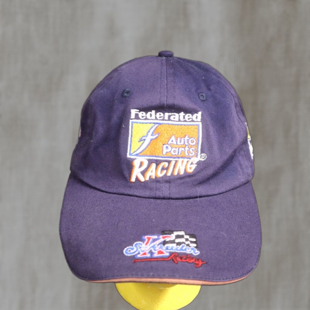 NASCAR Nascar Racing Hat Cap Federated Auto parts Sponsors Strapback Adjustable Size ONE SIZE - 1 Thumbnail
