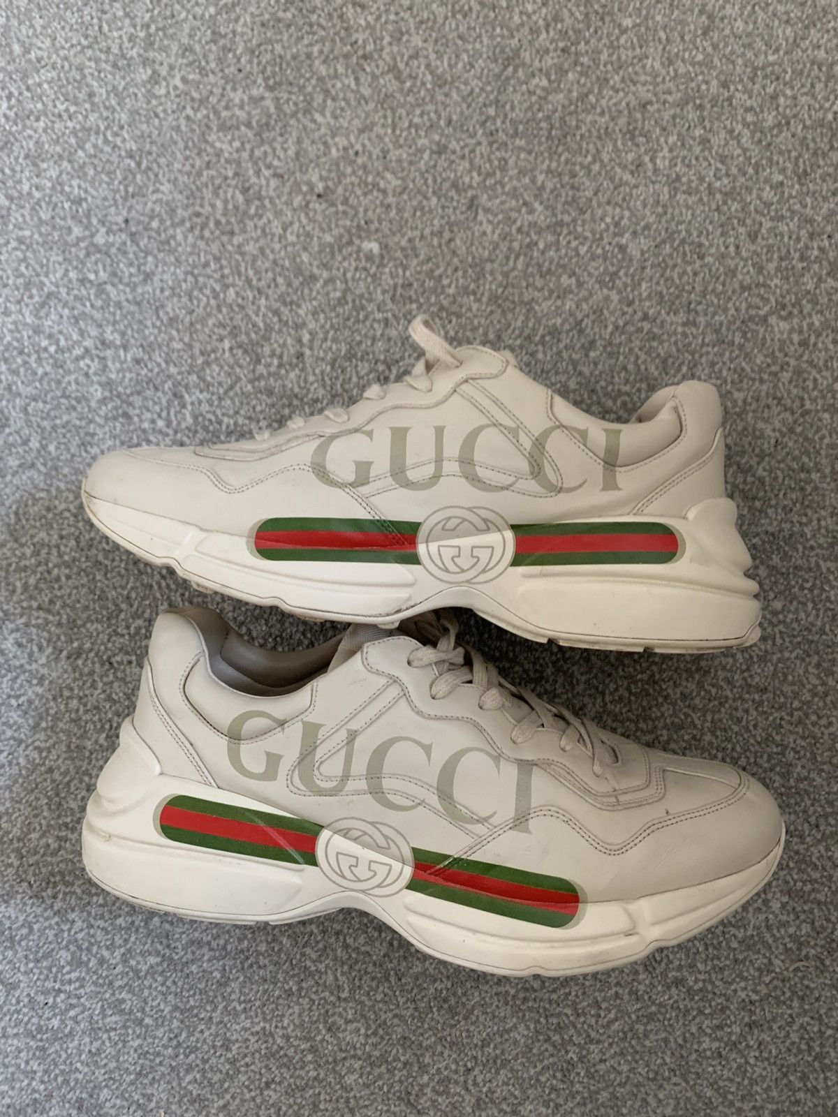 image of Gucci Rython Sneakers in Beige, Men's (Size 11)