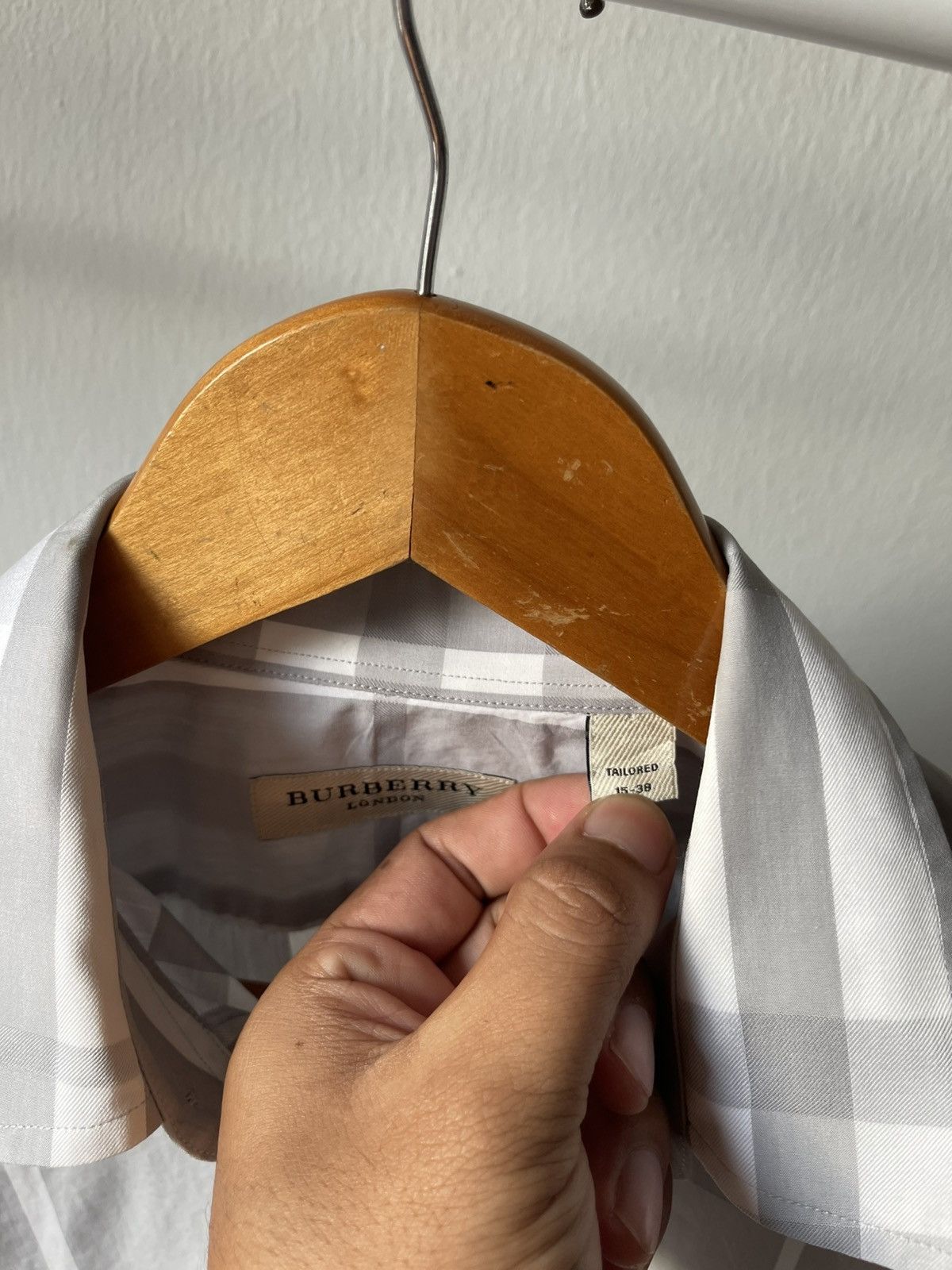 Burberry Burberry Grey Novacheck Shirt Size US M / EU 48-50 / 2 - 7 Thumbnail