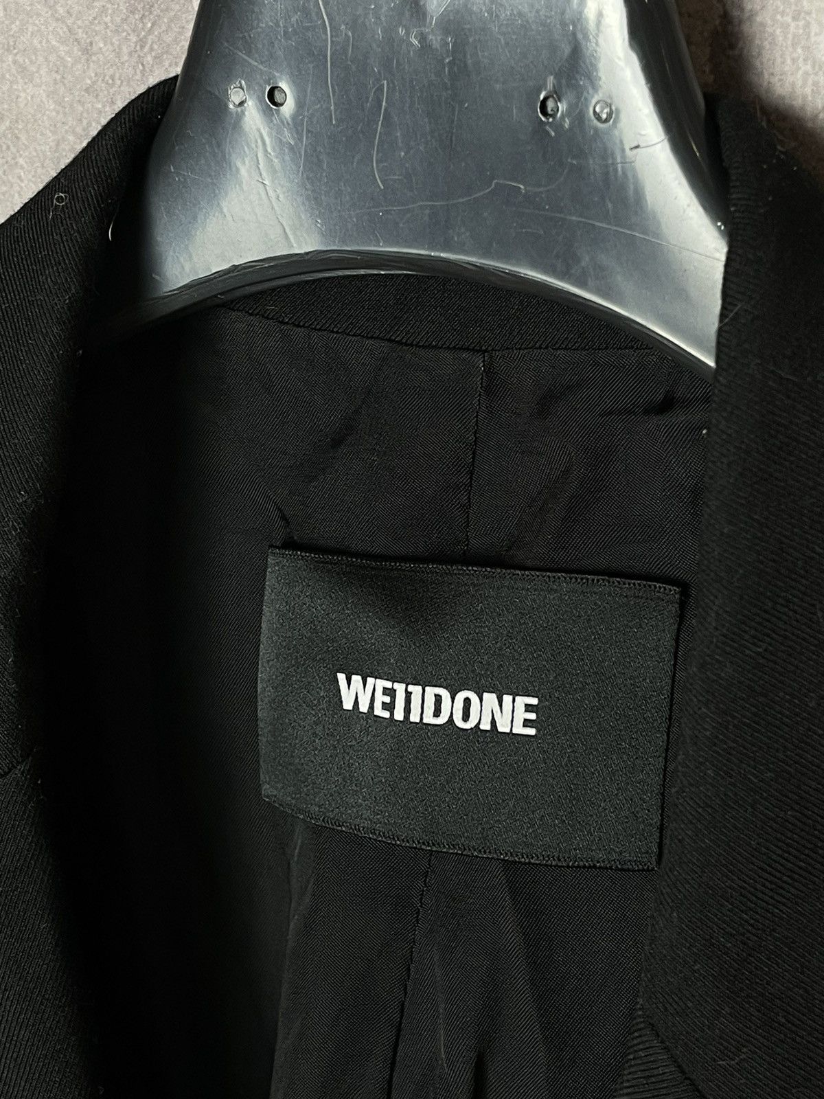 Designer × WE11DONE We11done Oversized Suit Logo-patch Blazer Size 42S - 8 Thumbnail